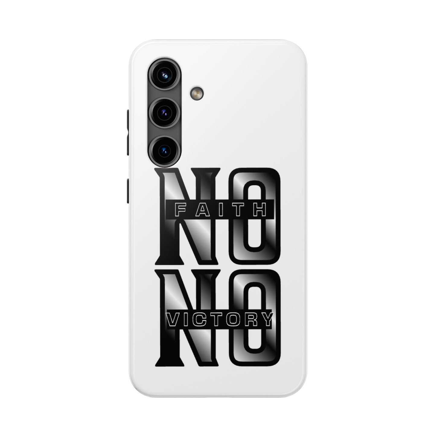 Faith No Victory Tough Phone Cases | Motivational Accessories, Unique Gift Ideas, Durable Phone Covers, Modern Design, Everyday Essentials