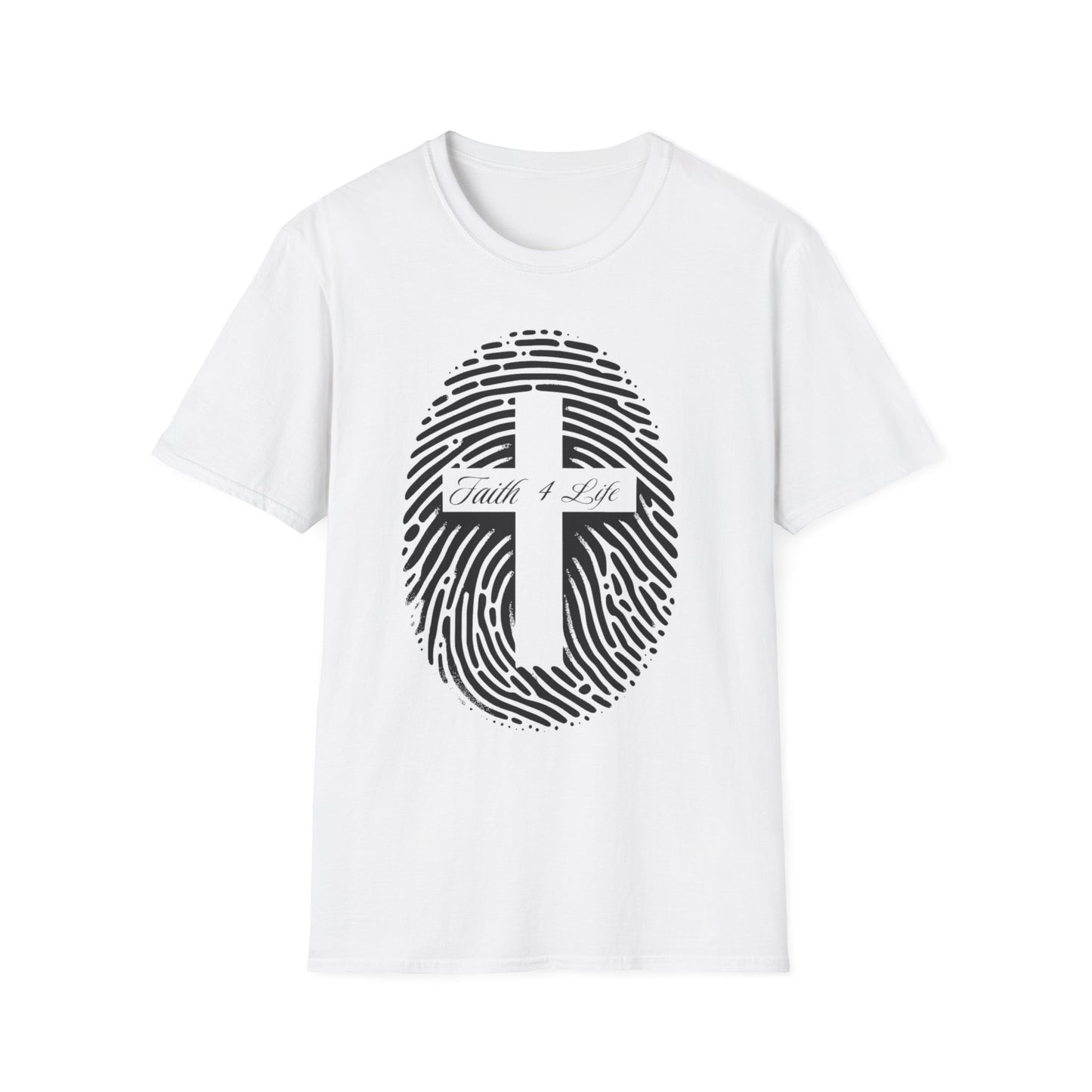 Faith-Inspired Unisex T-Shirt | Casual Faith Tee, Inspirational Gift, Everyday Wear, Christian Apparel, Fingerprint Design