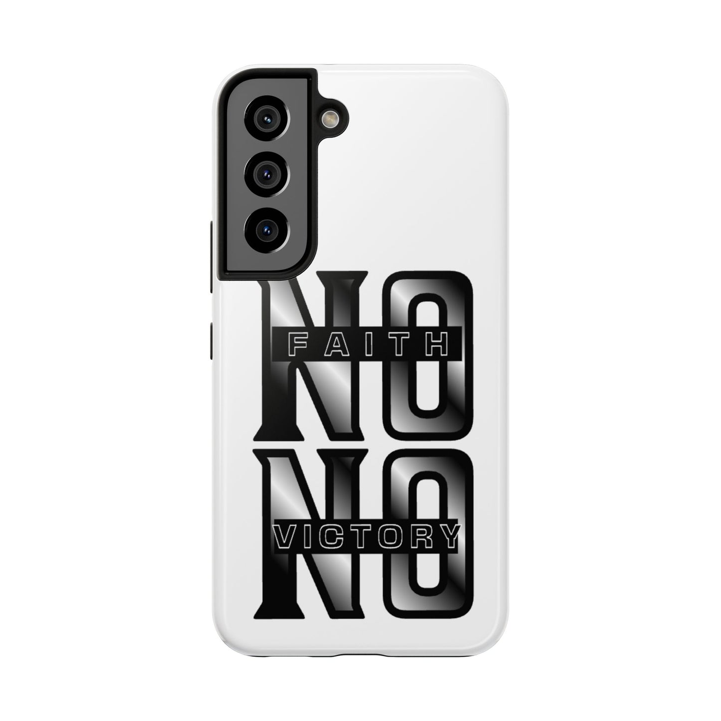 Faith No Victory Tough Phone Cases | Motivational Accessories, Unique Gift Ideas, Durable Phone Covers, Modern Design, Everyday Essentials