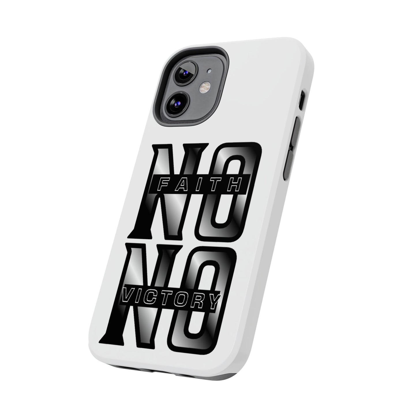 Faith No Victory Tough Phone Cases | Motivational Accessories, Unique Gift Ideas, Durable Phone Covers, Modern Design, Everyday Essentials