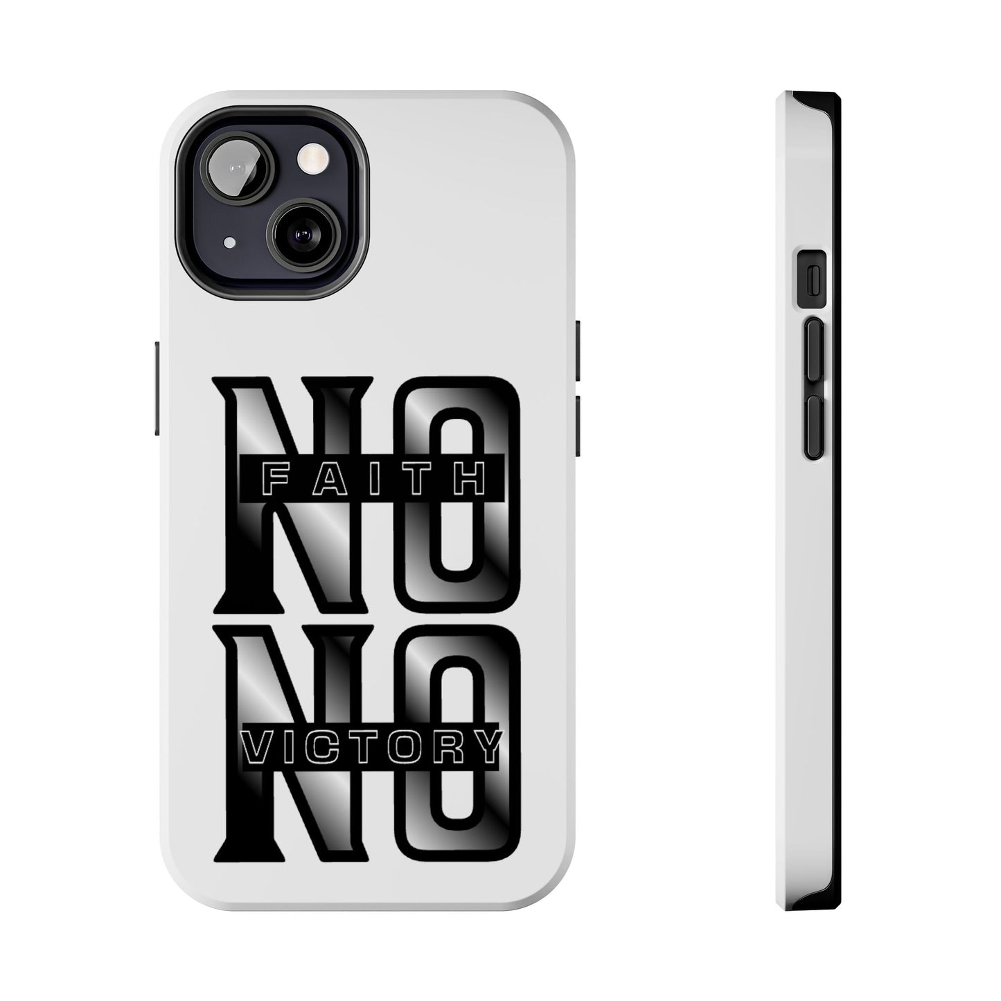 Faith No Victory Tough Phone Cases | Motivational Accessories, Unique Gift Ideas, Durable Phone Covers, Modern Design, Everyday Essentials