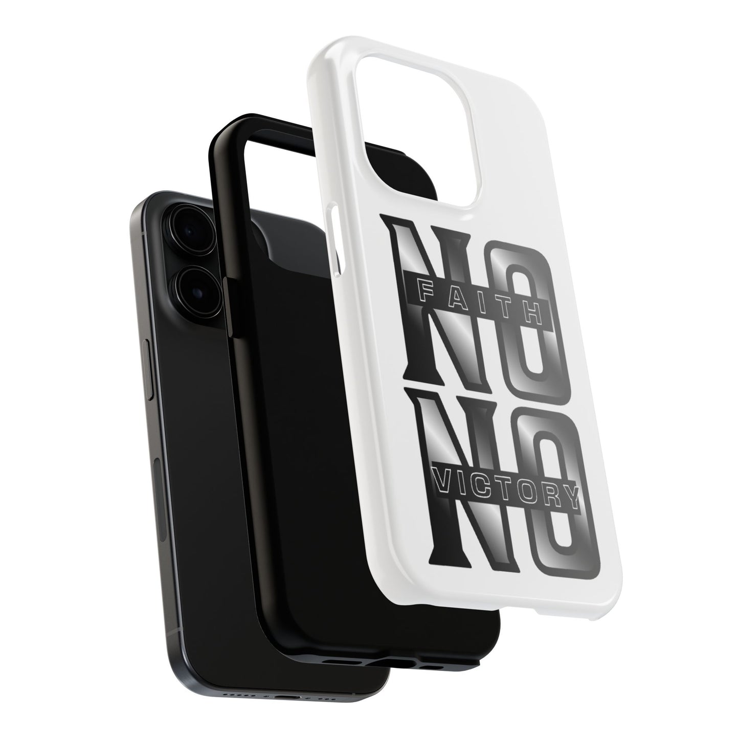 Faith No Victory Tough Phone Cases | Motivational Accessories, Unique Gift Ideas, Durable Phone Covers, Modern Design, Everyday Essentials