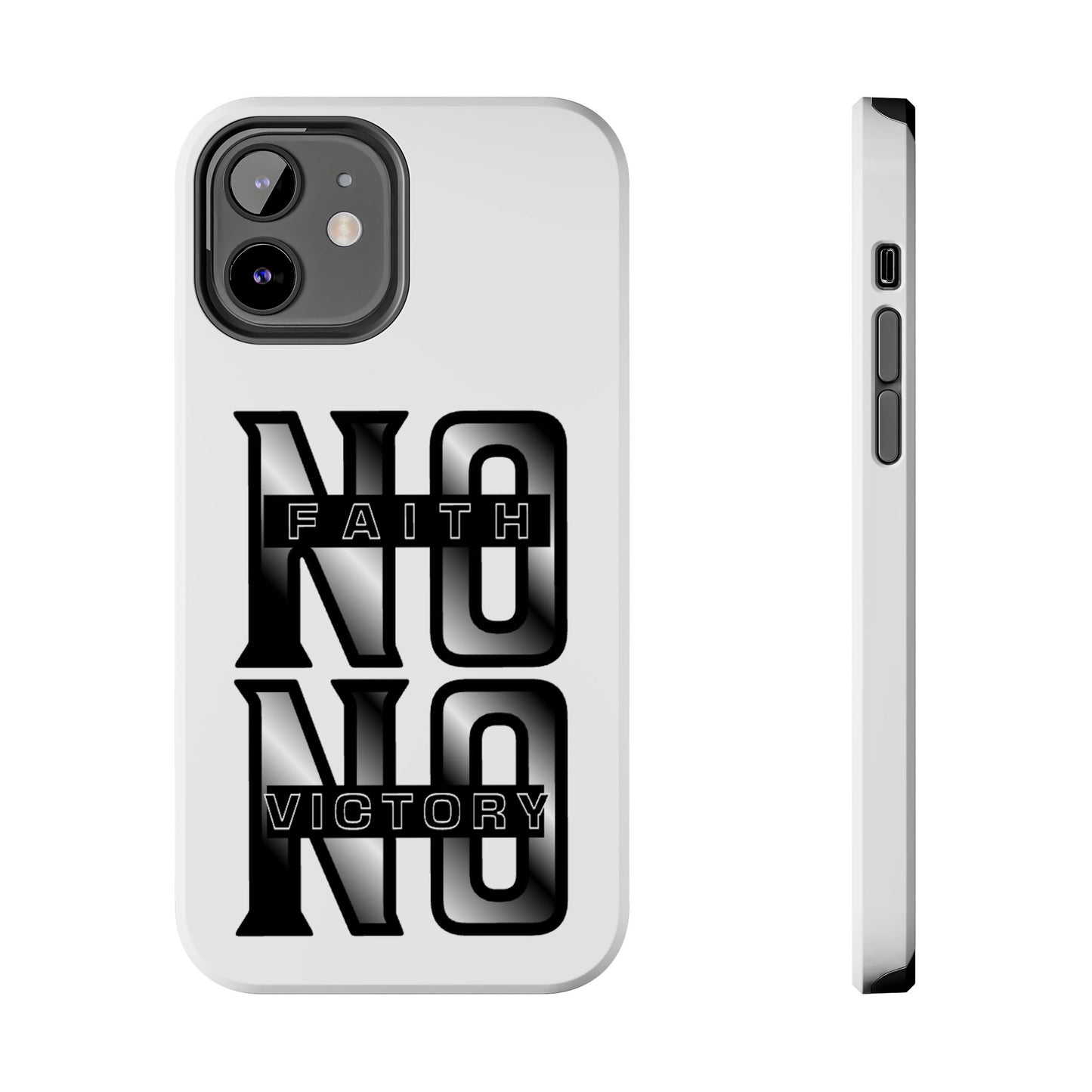 Faith No Victory Tough Phone Cases | Motivational Accessories, Unique Gift Ideas, Durable Phone Covers, Modern Design, Everyday Essentials
