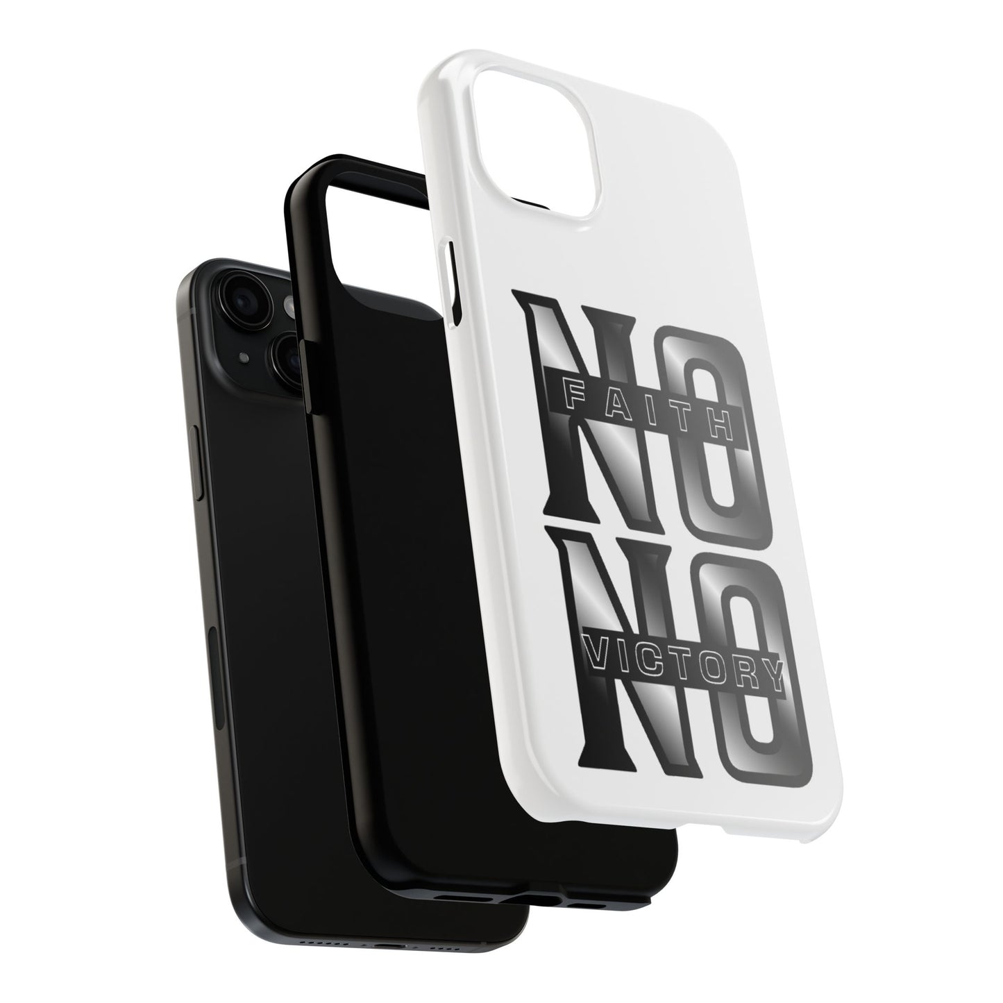 Faith No Victory Tough Phone Cases | Motivational Accessories, Unique Gift Ideas, Durable Phone Covers, Modern Design, Everyday Essentials