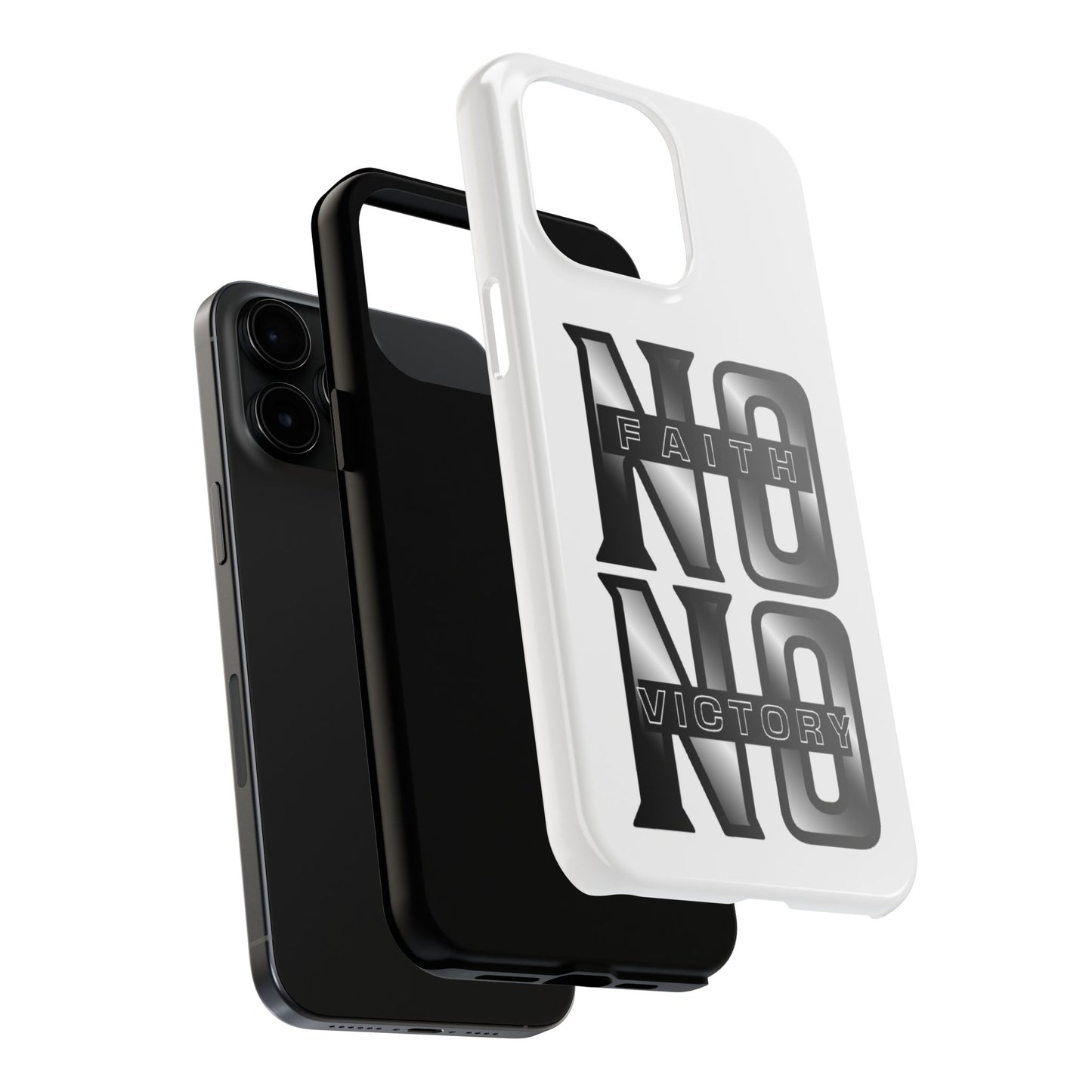 Faith No Victory Tough Phone Cases | Motivational Accessories, Unique Gift Ideas, Durable Phone Covers, Modern Design, Everyday Essentials
