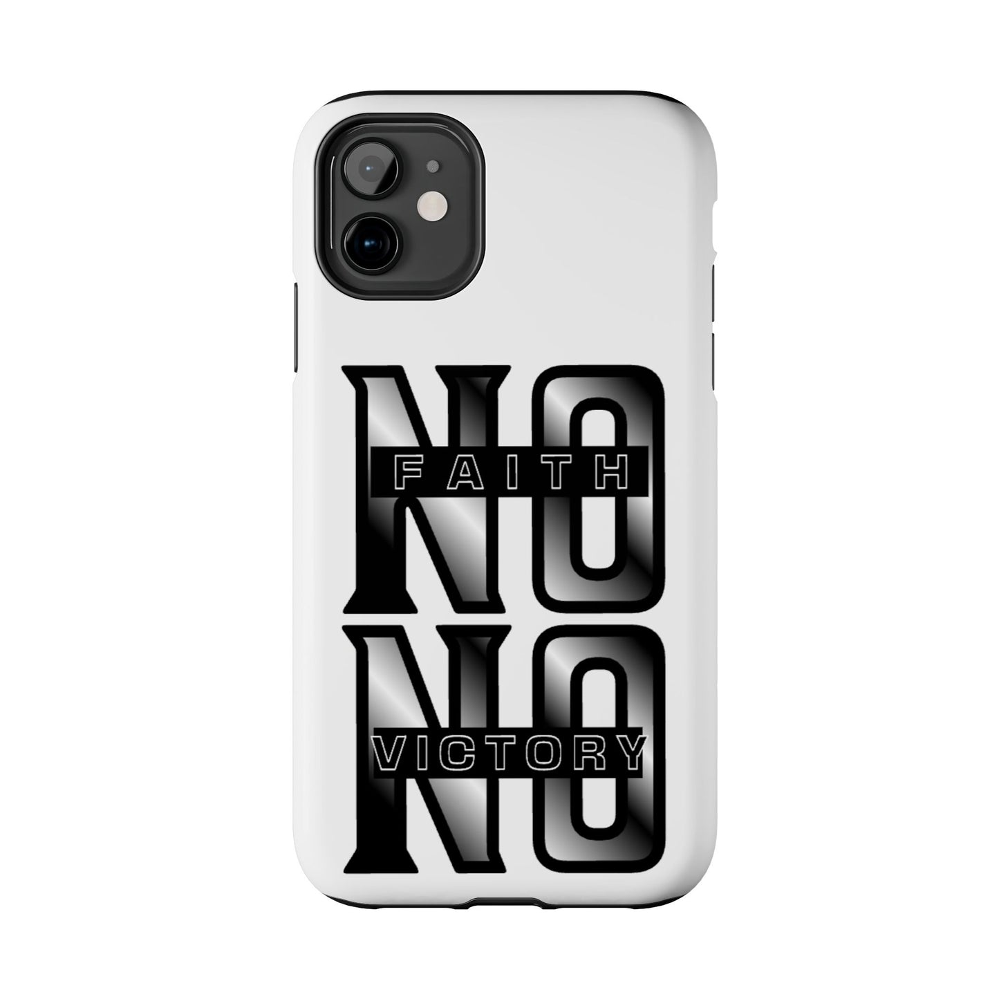 Faith No Victory Tough Phone Cases | Motivational Accessories, Unique Gift Ideas, Durable Phone Covers, Modern Design, Everyday Essentials