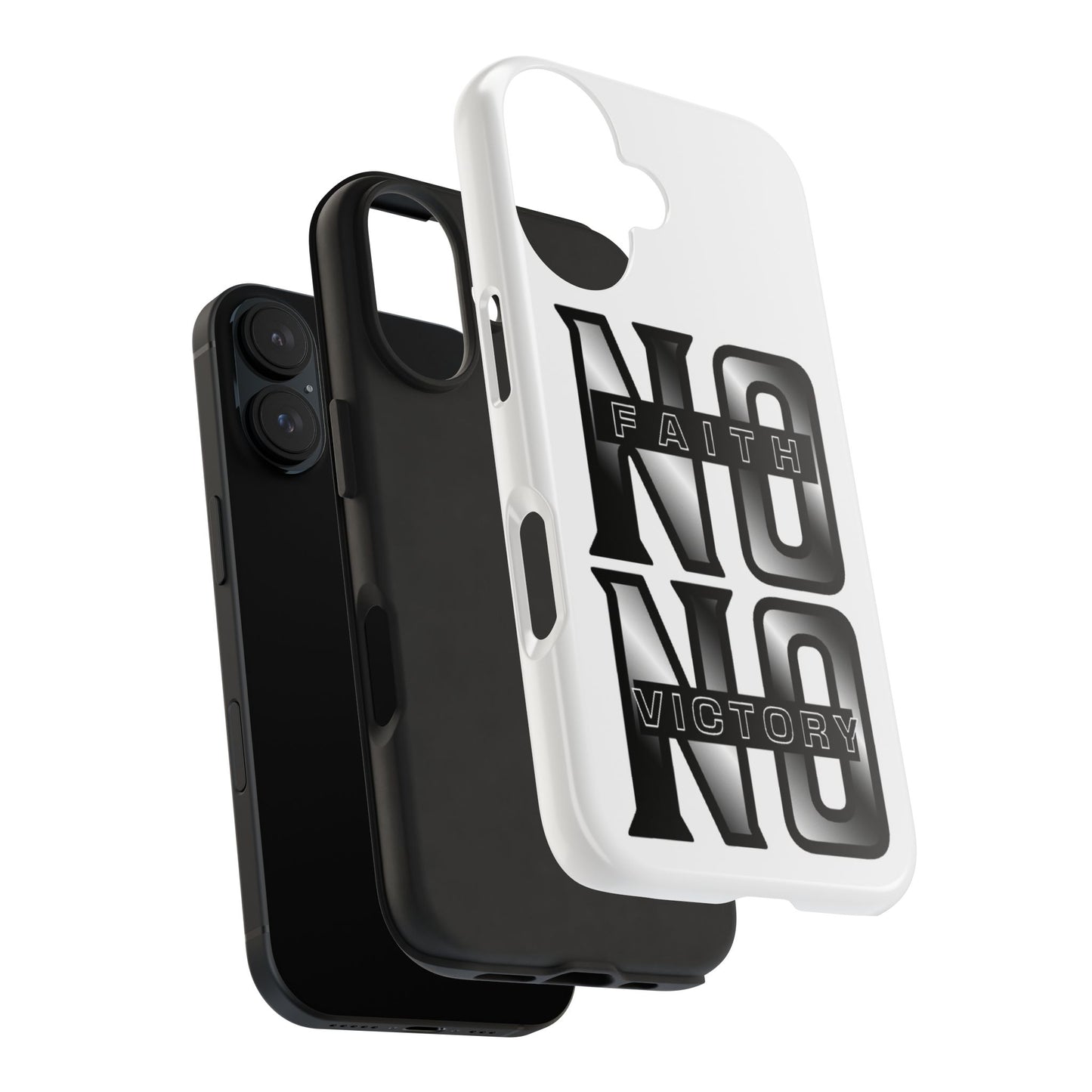 Faith No Victory Tough Phone Cases | Motivational Accessories, Unique Gift Ideas, Durable Phone Covers, Modern Design, Everyday Essentials
