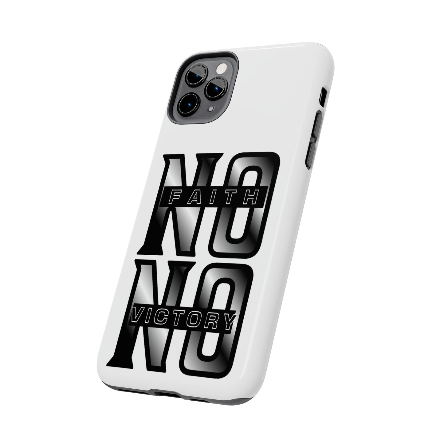 Faith No Victory Tough Phone Cases | Motivational Accessories, Unique Gift Ideas, Durable Phone Covers, Modern Design, Everyday Essentials