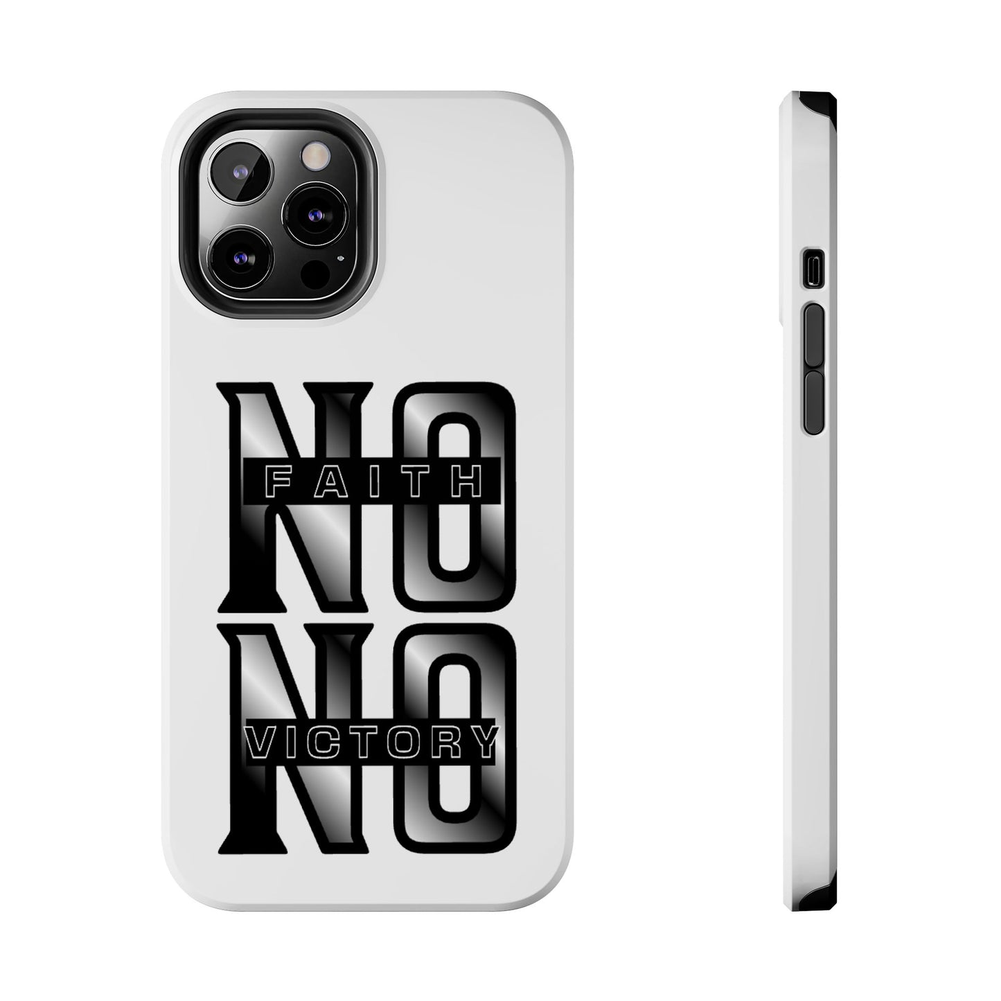 Faith No Victory Tough Phone Cases | Motivational Accessories, Unique Gift Ideas, Durable Phone Covers, Modern Design, Everyday Essentials