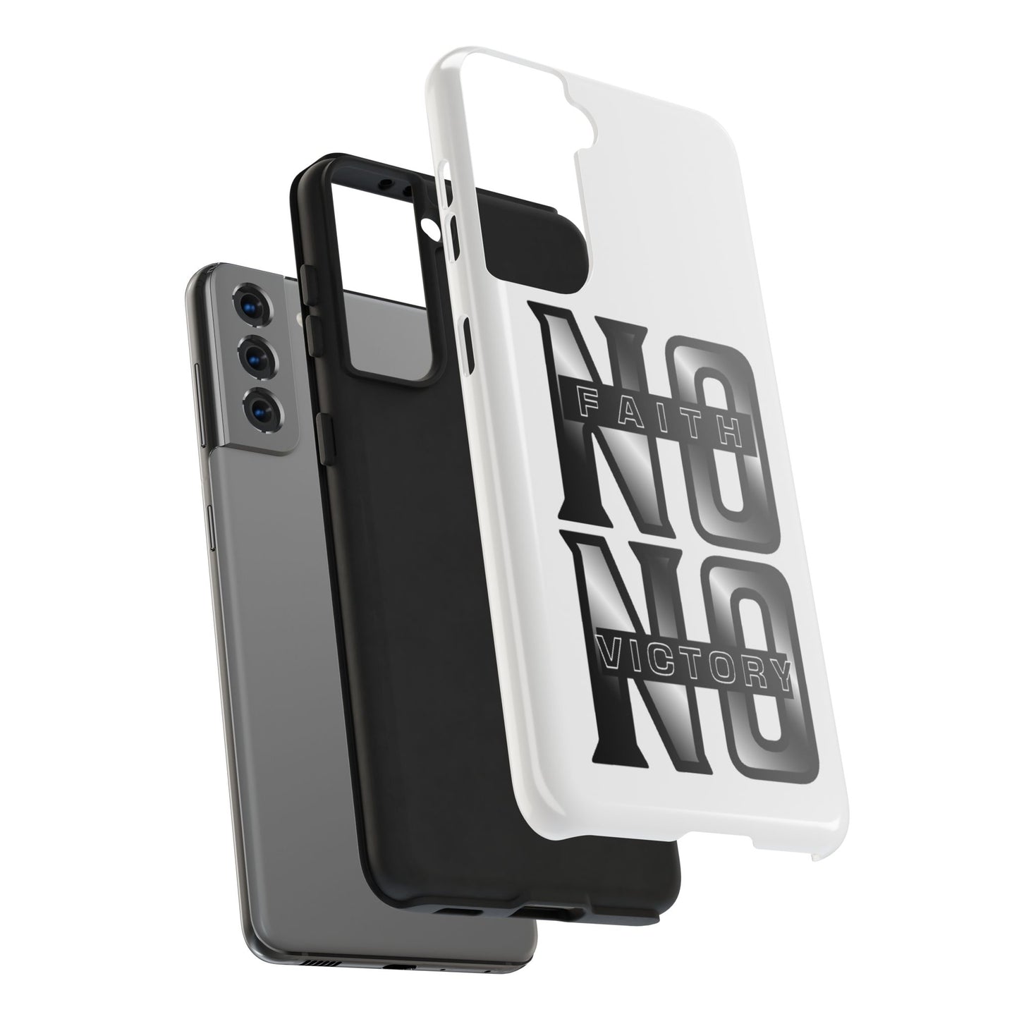 Faith No Victory Tough Phone Cases | Motivational Accessories, Unique Gift Ideas, Durable Phone Covers, Modern Design, Everyday Essentials