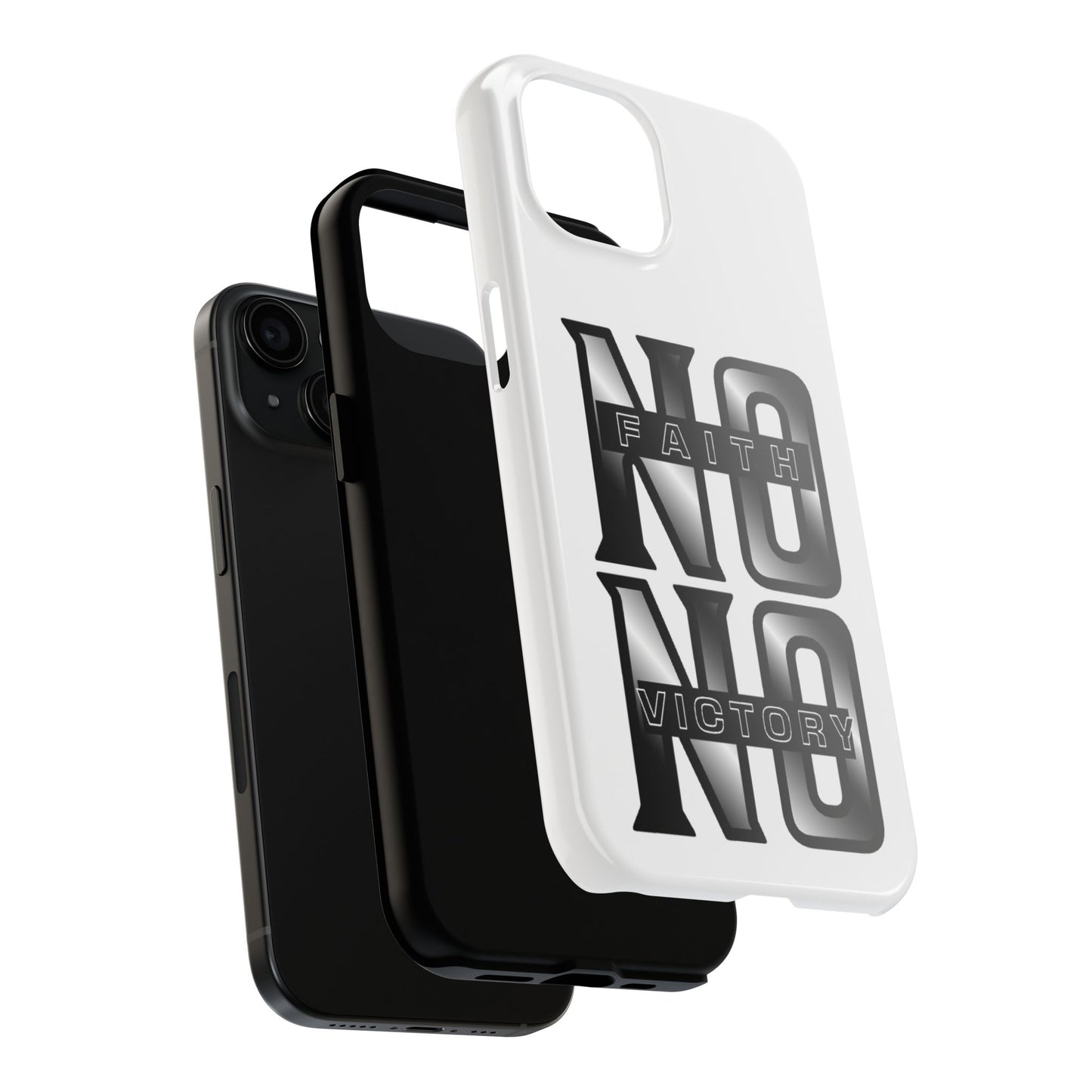 Faith No Victory Tough Phone Cases | Motivational Accessories, Unique Gift Ideas, Durable Phone Covers, Modern Design, Everyday Essentials
