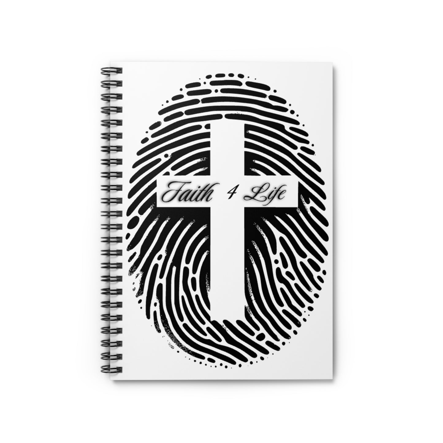 Faith 4 Life Spiral Notebook - Inspirational Journal, Christian Gift, Study Planner, Gratitude Diary, Touching Keepsake