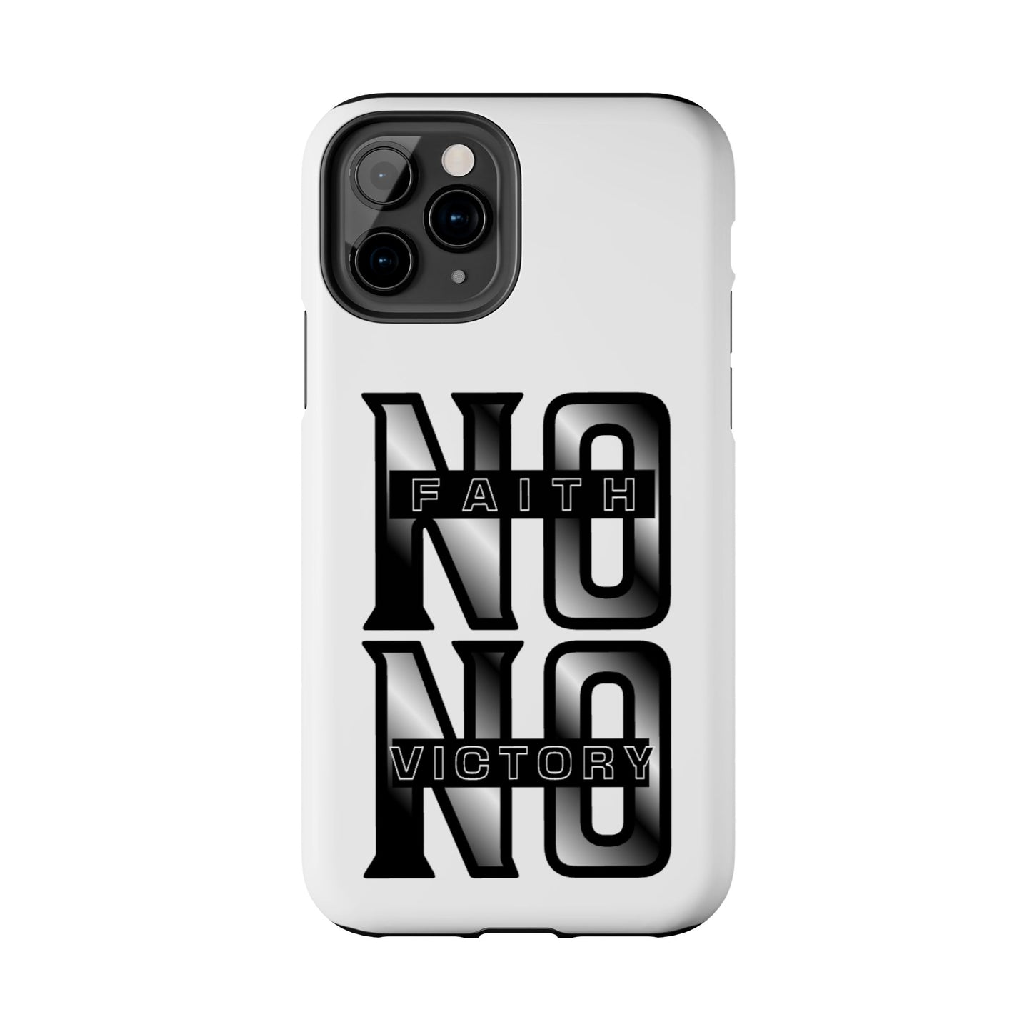 Faith No Victory Tough Phone Cases | Motivational Accessories, Unique Gift Ideas, Durable Phone Covers, Modern Design, Everyday Essentials