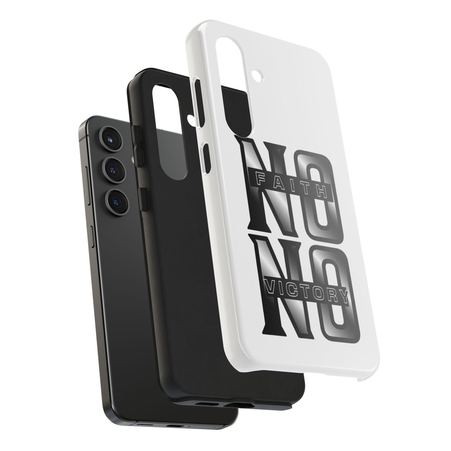 Faith No Victory Tough Phone Cases | Motivational Accessories, Unique Gift Ideas, Durable Phone Covers, Modern Design, Everyday Essentials