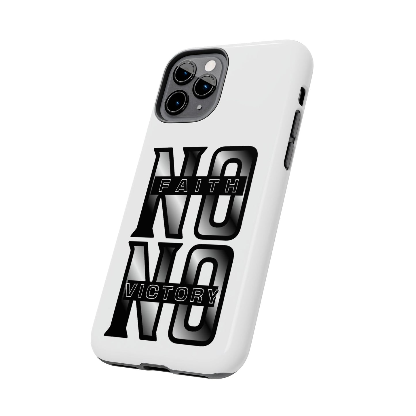 Faith No Victory Tough Phone Cases | Motivational Accessories, Unique Gift Ideas, Durable Phone Covers, Modern Design, Everyday Essentials