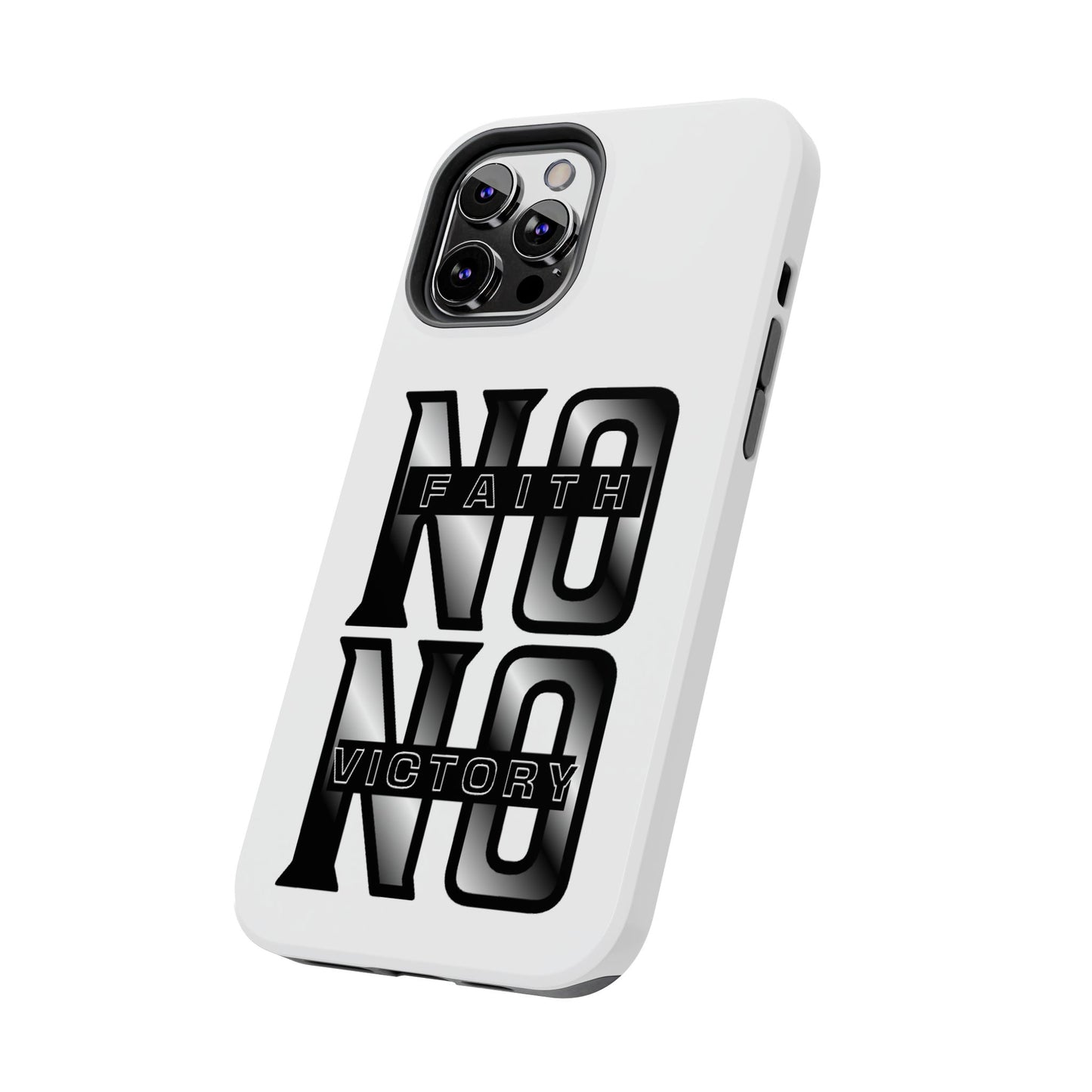 Faith No Victory Tough Phone Cases | Motivational Accessories, Unique Gift Ideas, Durable Phone Covers, Modern Design, Everyday Essentials