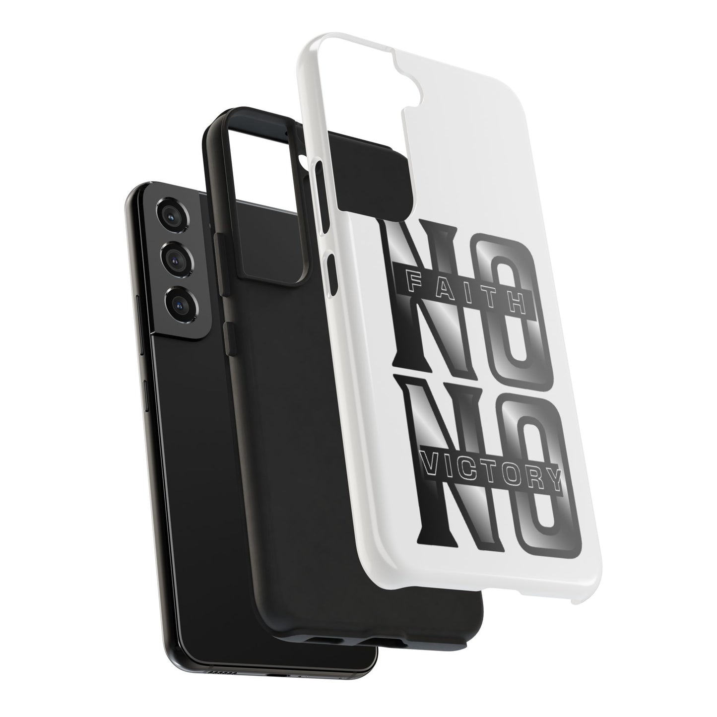 Faith No Victory Tough Phone Cases | Motivational Accessories, Unique Gift Ideas, Durable Phone Covers, Modern Design, Everyday Essentials