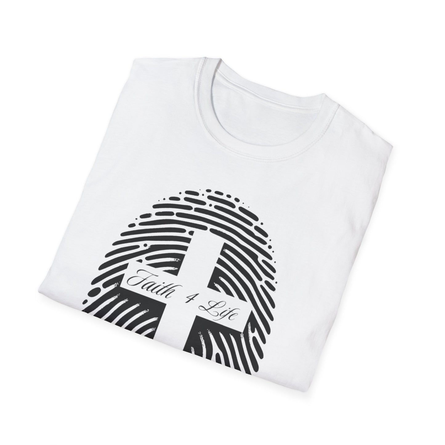 Faith-Inspired Unisex T-Shirt | Casual Faith Tee, Inspirational Gift, Everyday Wear, Christian Apparel, Fingerprint Design