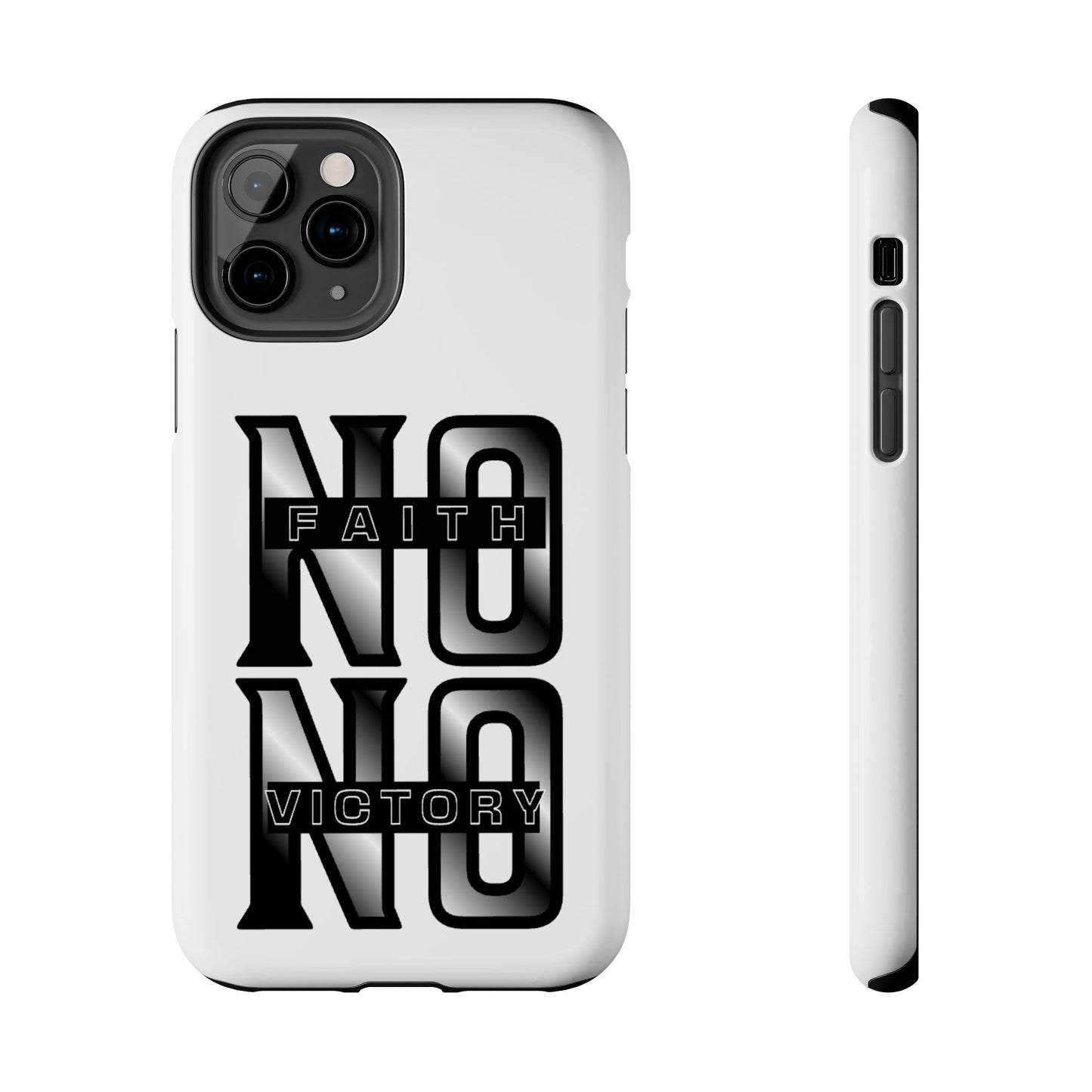 Faith No Victory Tough Phone Cases | Motivational Accessories, Unique Gift Ideas, Durable Phone Covers, Modern Design, Everyday Essentials