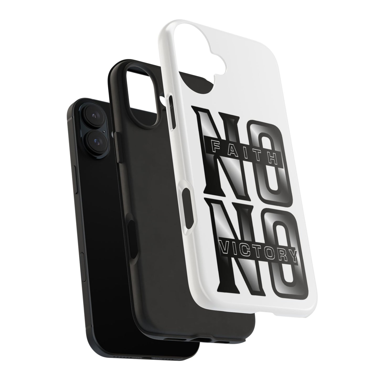 Faith No Victory Tough Phone Cases | Motivational Accessories, Unique Gift Ideas, Durable Phone Covers, Modern Design, Everyday Essentials
