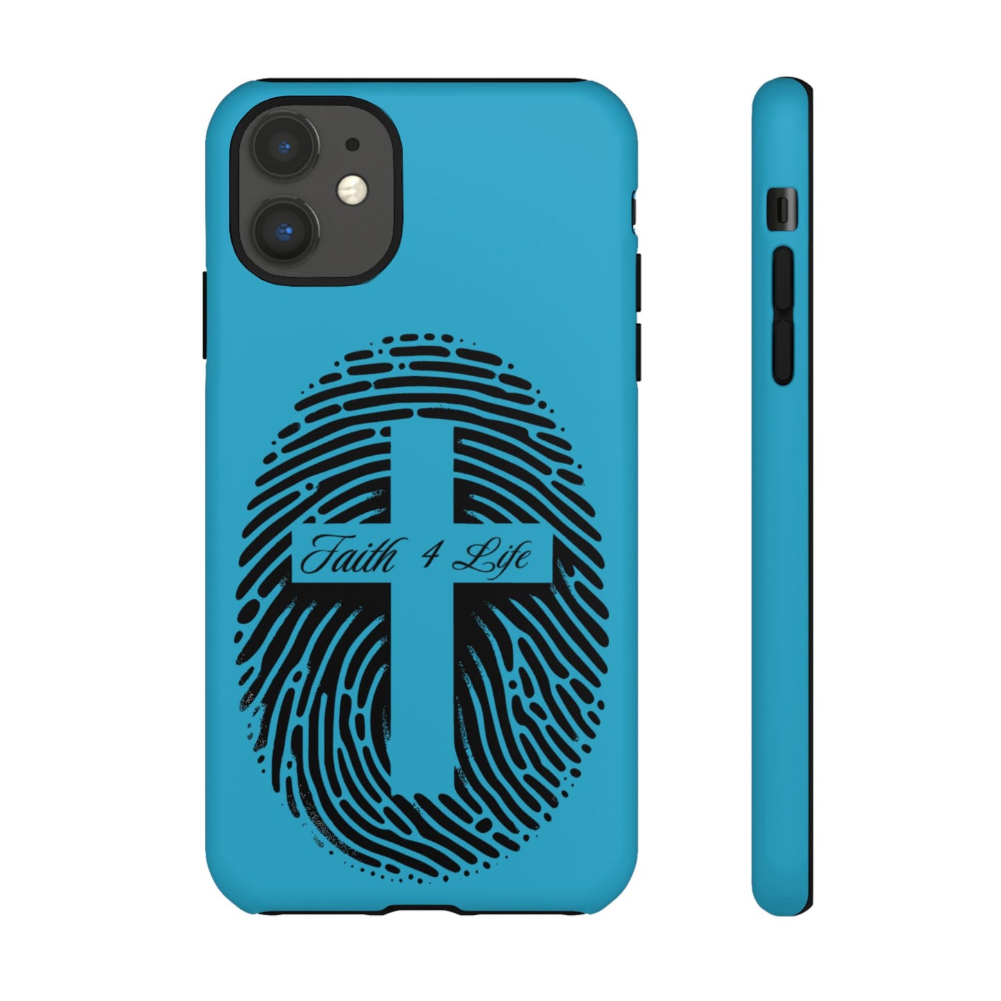Faith-Inspired Tough Case for Phone, Cross Fingerprint Design, Durable Phone Case, Gift for Believers, Religious Accessory, Christian [...]