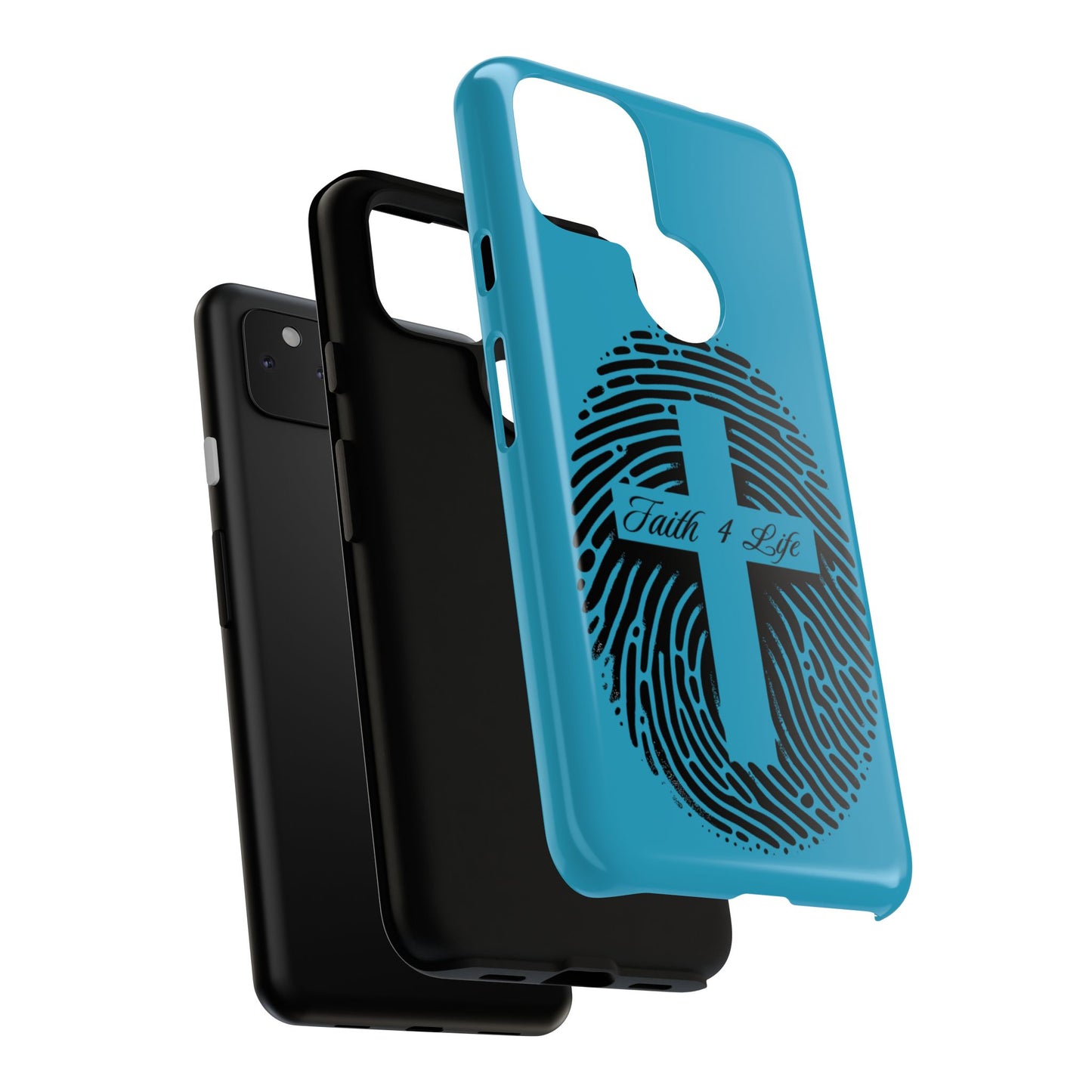 Faith-Inspired Tough Case for Phone, Cross Fingerprint Design, Durable Phone Case, Gift for Believers, Religious Accessory, Christian [...]