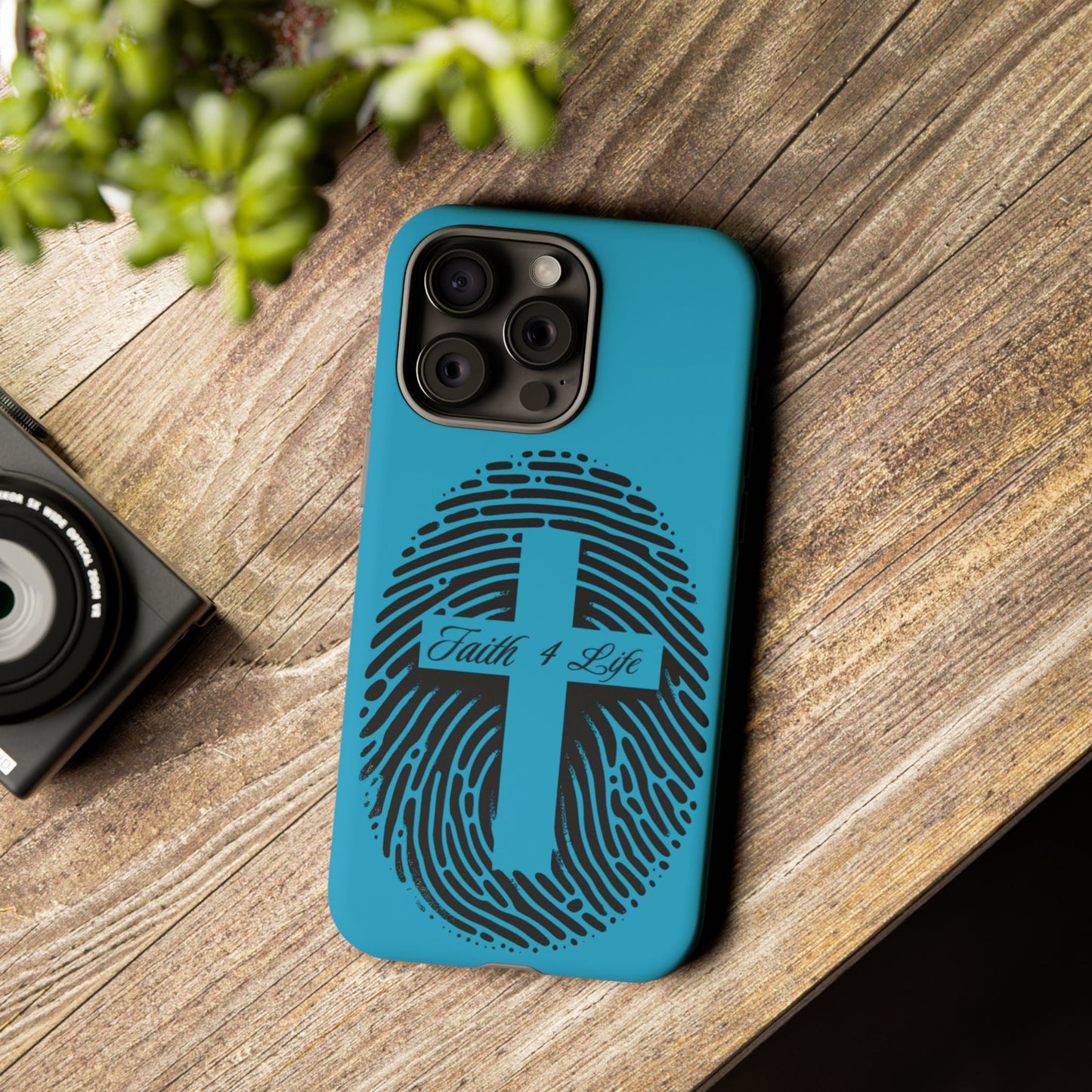 Faith-Inspired Tough Case for Phone, Cross Fingerprint Design, Durable Phone Case, Gift for Believers, Religious Accessory, Christian [...]