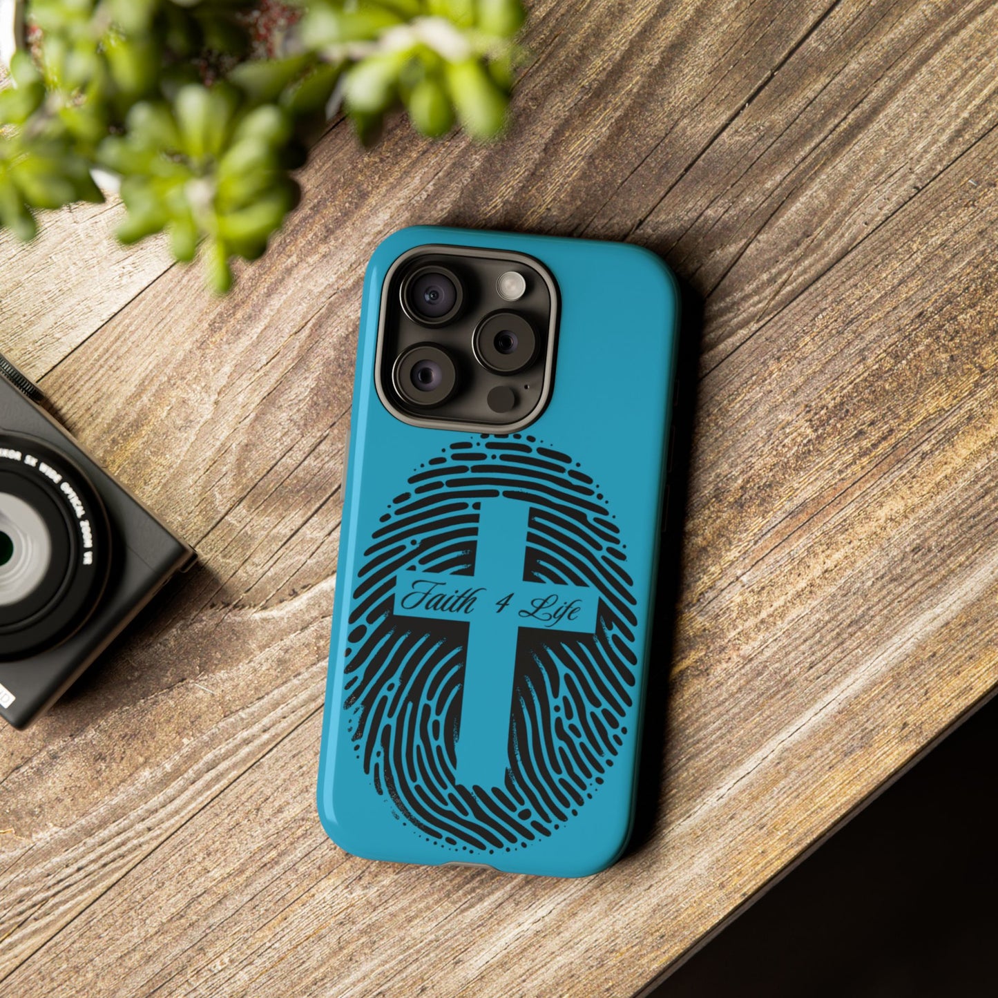 Faith-Inspired Tough Case for Phone, Cross Fingerprint Design, Durable Phone Case, Gift for Believers, Religious Accessory, Christian [...]