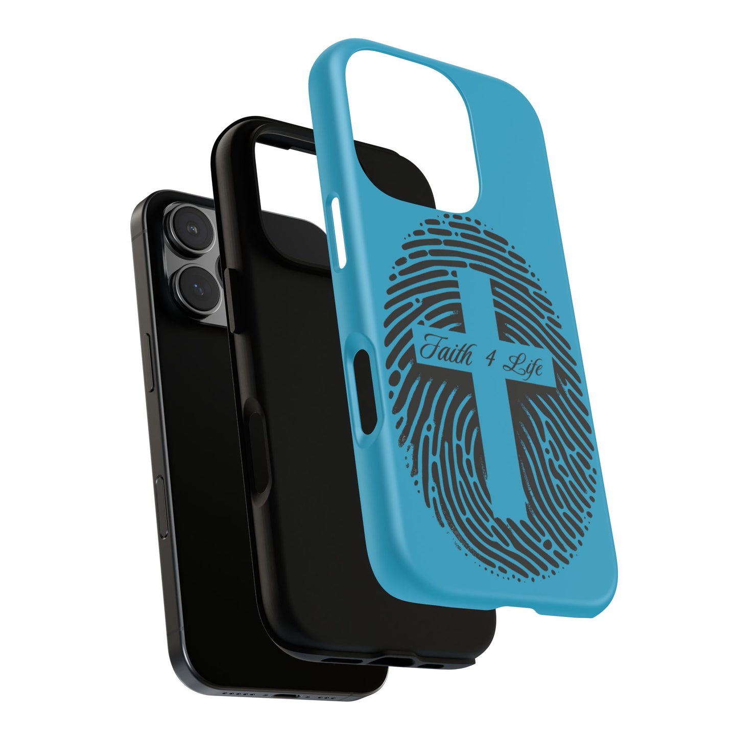 Faith-Inspired Tough Case for Phone, Cross Fingerprint Design, Durable Phone Case, Gift for Believers, Religious Accessory, Christian [...]