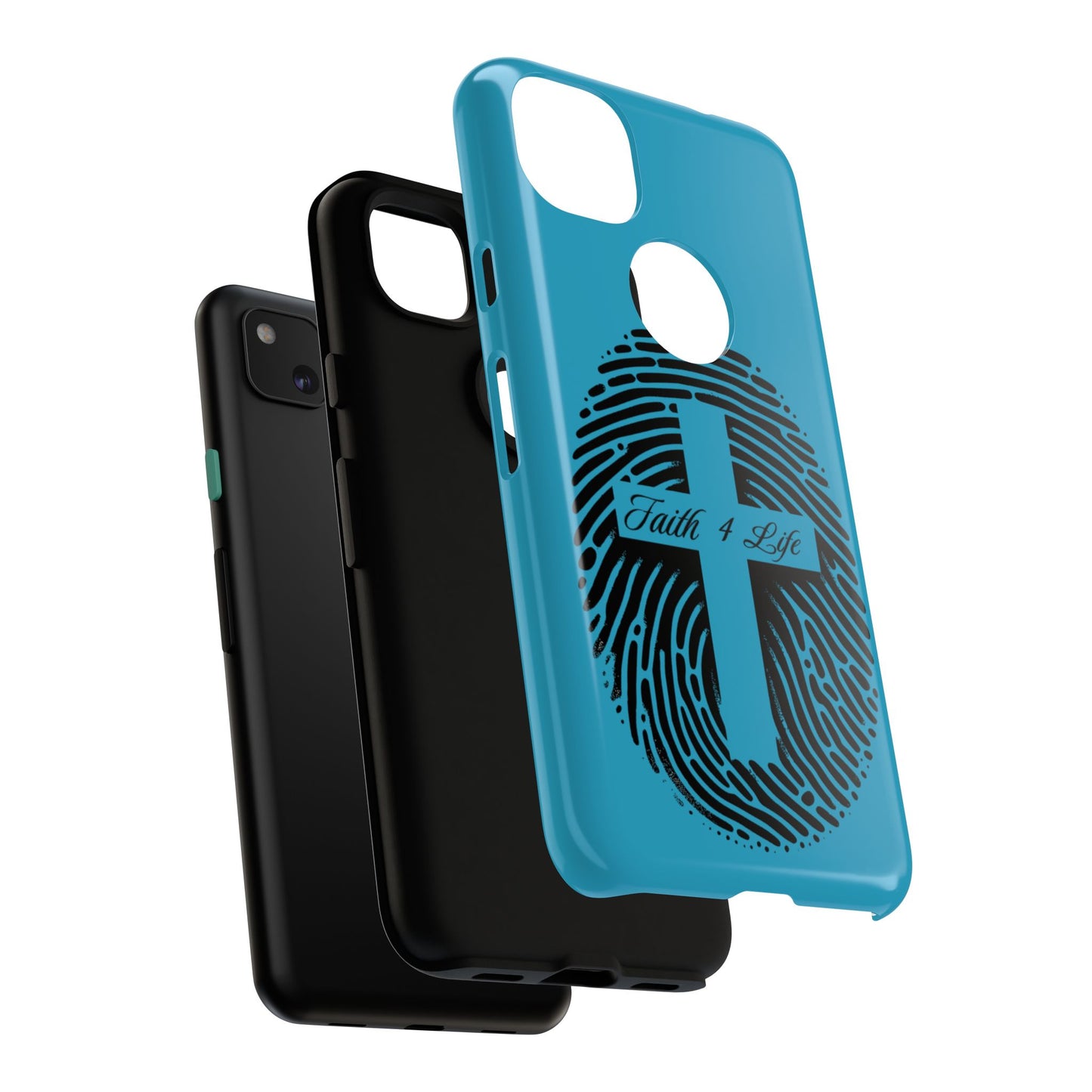 Faith-Inspired Tough Case for Phone, Cross Fingerprint Design, Durable Phone Case, Gift for Believers, Religious Accessory, Christian [...]