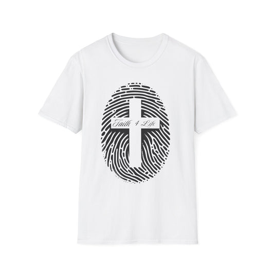 Faith-Inspired Unisex T-Shirt | Casual Faith Tee, Inspirational Gift, Everyday Wear, Christian Apparel, Fingerprint Design