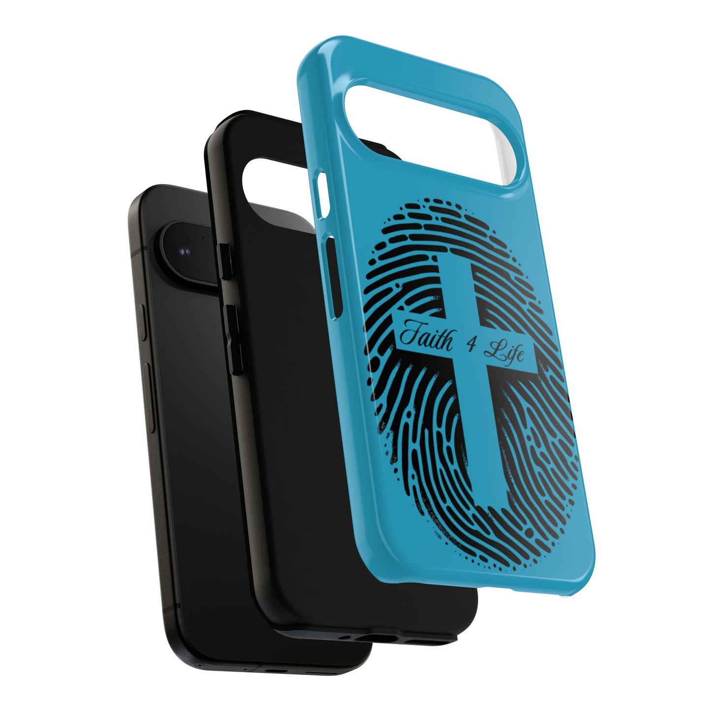Faith-Inspired Tough Case for Phone, Cross Fingerprint Design, Durable Phone Case, Gift for Believers, Religious Accessory, Christian [...]