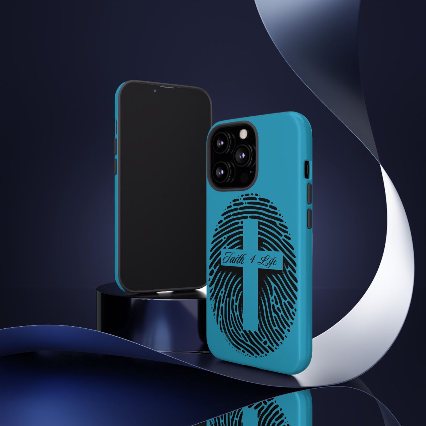 Faith-Inspired Tough Case for Phone, Cross Fingerprint Design, Durable Phone Case, Gift for Believers, Religious Accessory, Christian [...]