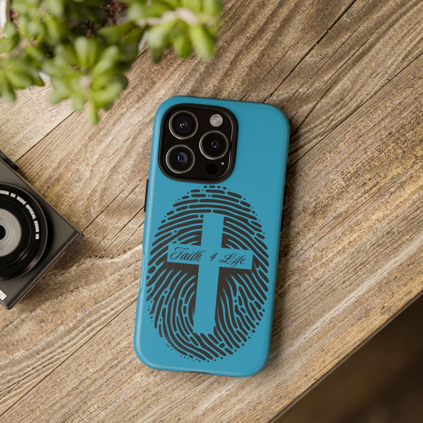 Faith-Inspired Tough Case for Phone, Cross Fingerprint Design, Durable Phone Case, Gift for Believers, Religious Accessory, Christian [...]