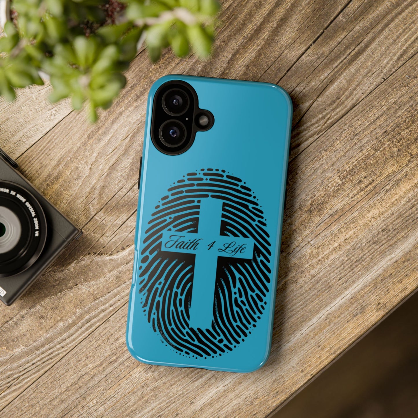 Faith-Inspired Tough Case for Phone, Cross Fingerprint Design, Durable Phone Case, Gift for Believers, Religious Accessory, Christian [...]