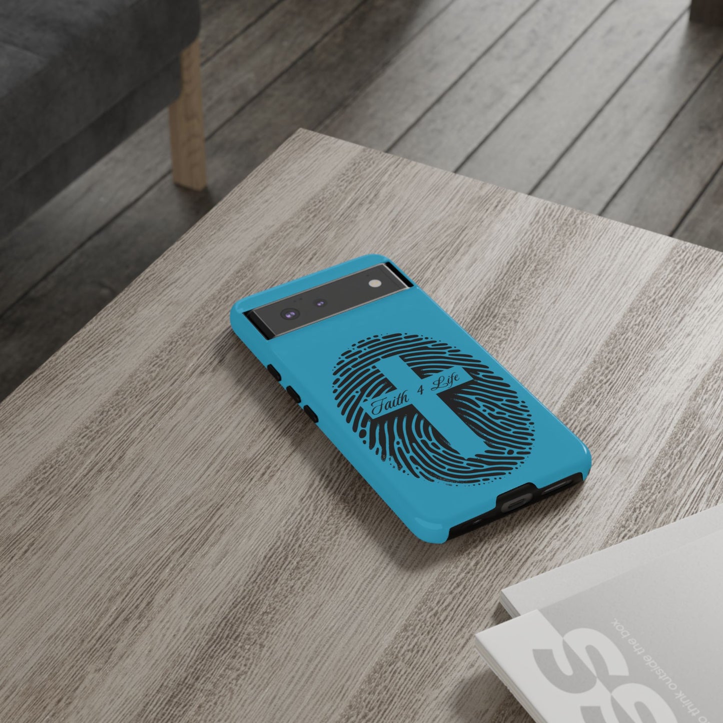 Faith-Inspired Tough Case for Phone, Cross Fingerprint Design, Durable Phone Case, Gift for Believers, Religious Accessory, Christian [...]