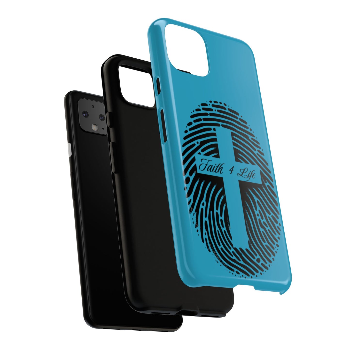Faith-Inspired Tough Case for Phone, Cross Fingerprint Design, Durable Phone Case, Gift for Believers, Religious Accessory, Christian [...]