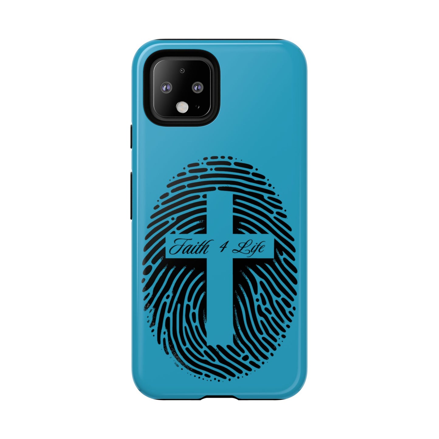 Faith-Inspired Tough Case for Phone, Cross Fingerprint Design, Durable Phone Case, Gift for Believers, Religious Accessory, Christian [...]