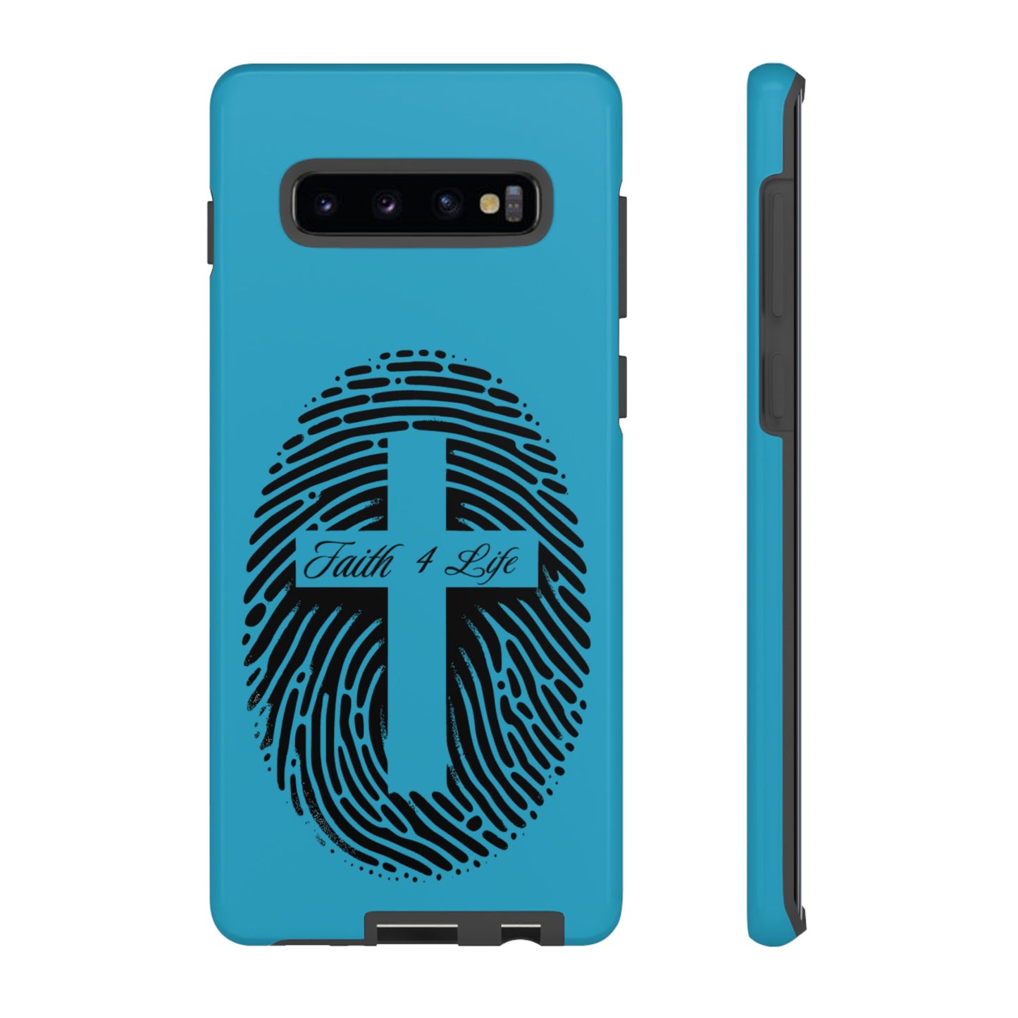 Faith-Inspired Tough Case for Phone, Cross Fingerprint Design, Durable Phone Case, Gift for Believers, Religious Accessory, Christian [...]