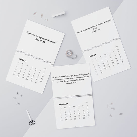 Inspirational Wall Calendar (2025) - Motivational Quotes for Daily Reflection, Desk Decor, Gift for Friends, Faith-Based Calendar