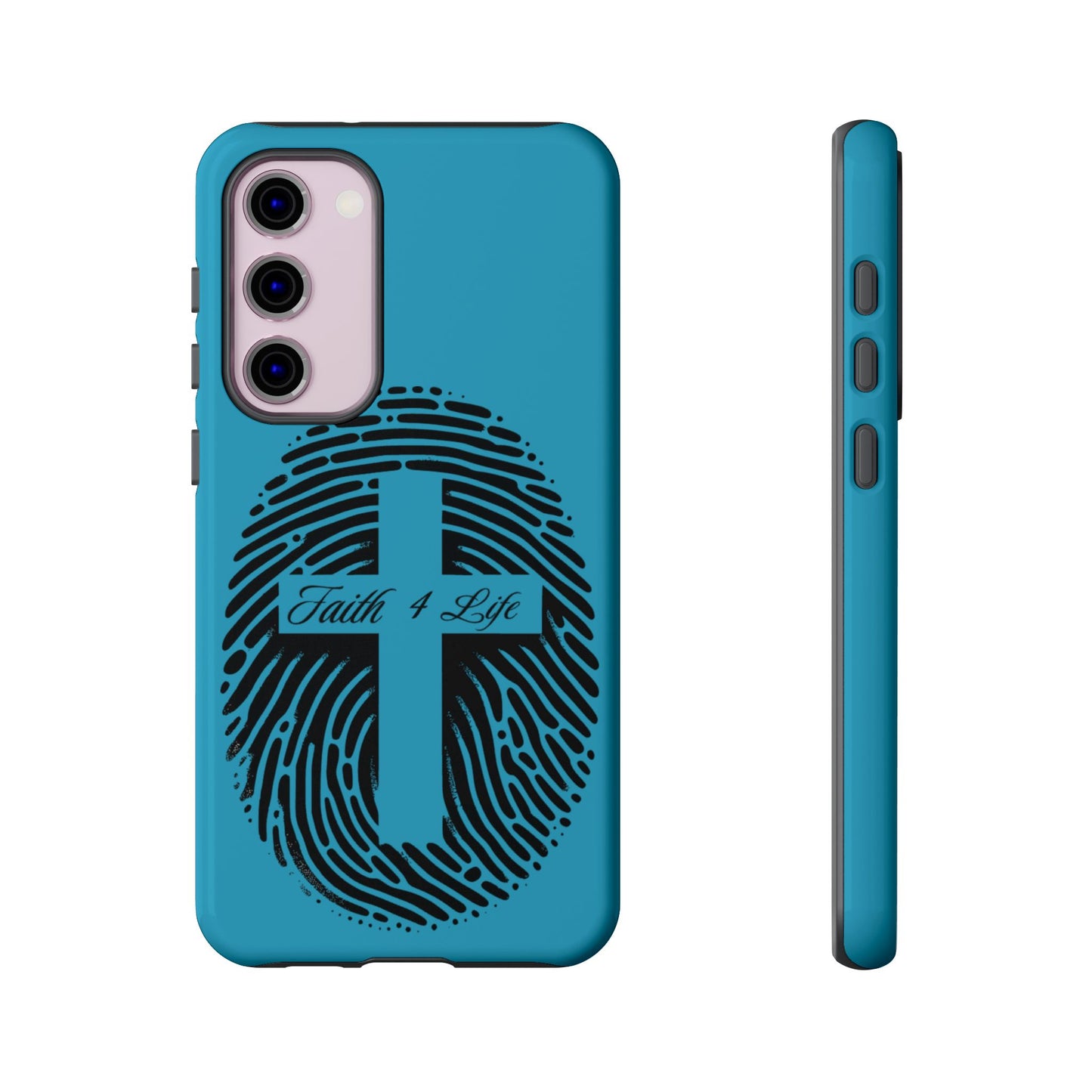 Faith-Inspired Tough Case for Phone, Cross Fingerprint Design, Durable Phone Case, Gift for Believers, Religious Accessory, Christian [...]