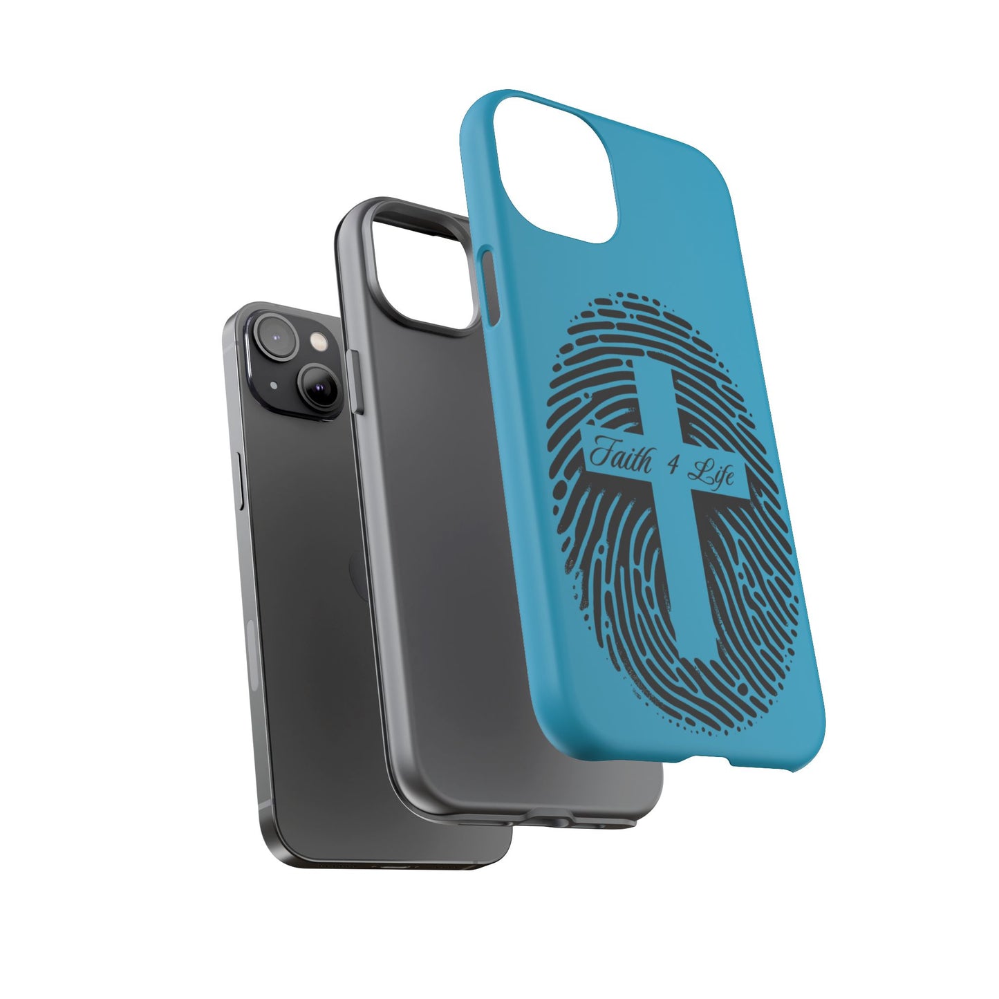 Faith-Inspired Tough Case for Phone, Cross Fingerprint Design, Durable Phone Case, Gift for Believers, Religious Accessory, Christian [...]