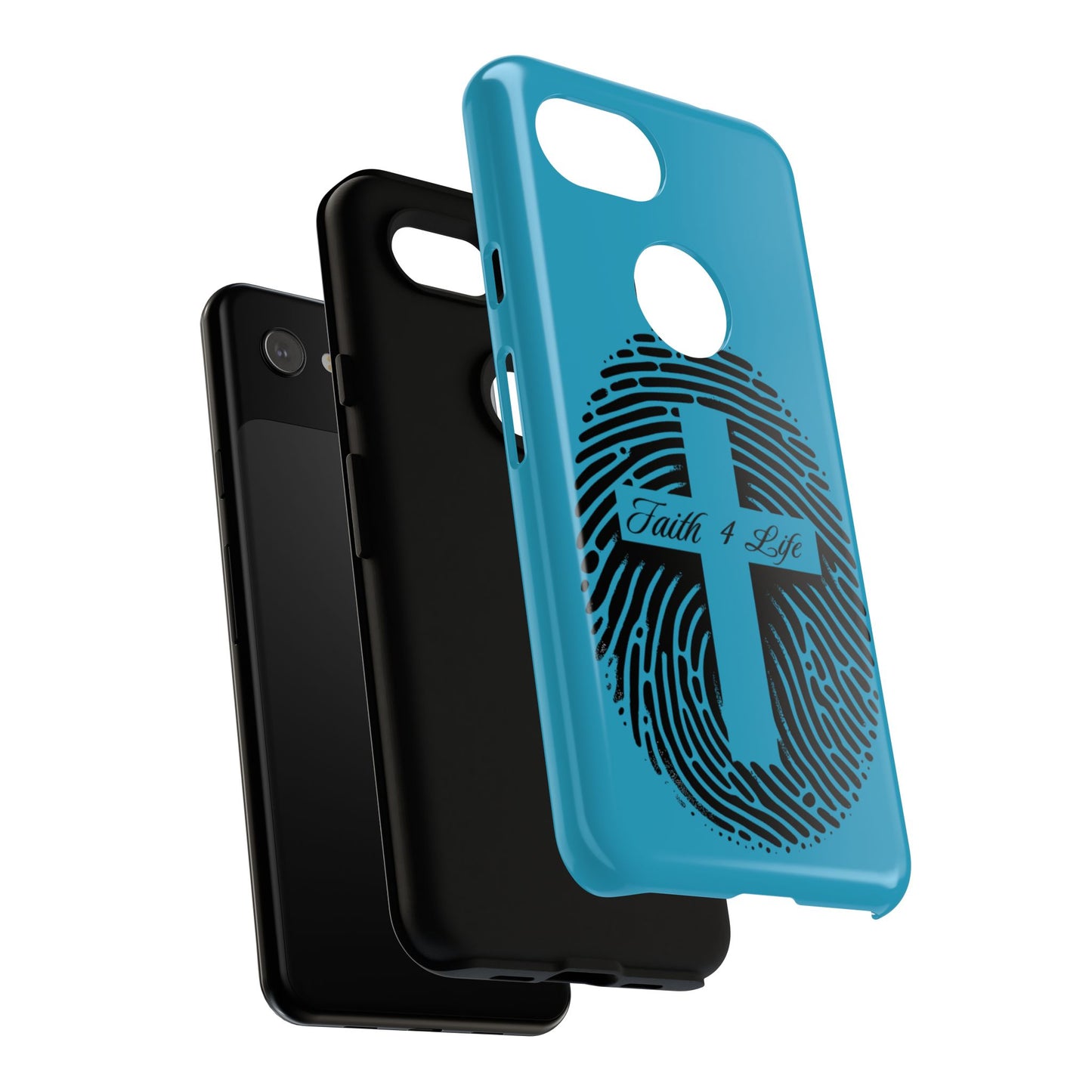 Faith-Inspired Tough Case for Phone, Cross Fingerprint Design, Durable Phone Case, Gift for Believers, Religious Accessory, Christian [...]