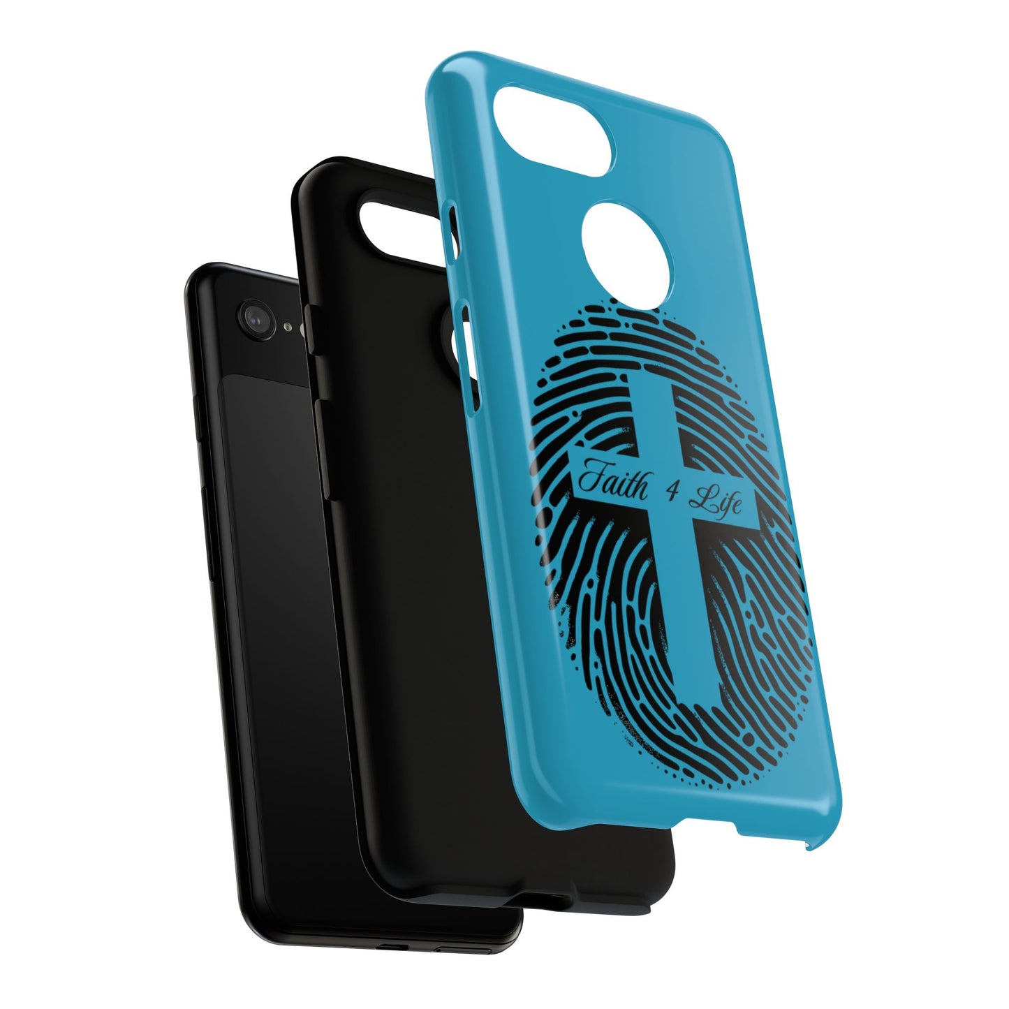 Faith-Inspired Tough Case for Phone, Cross Fingerprint Design, Durable Phone Case, Gift for Believers, Religious Accessory, Christian [...]