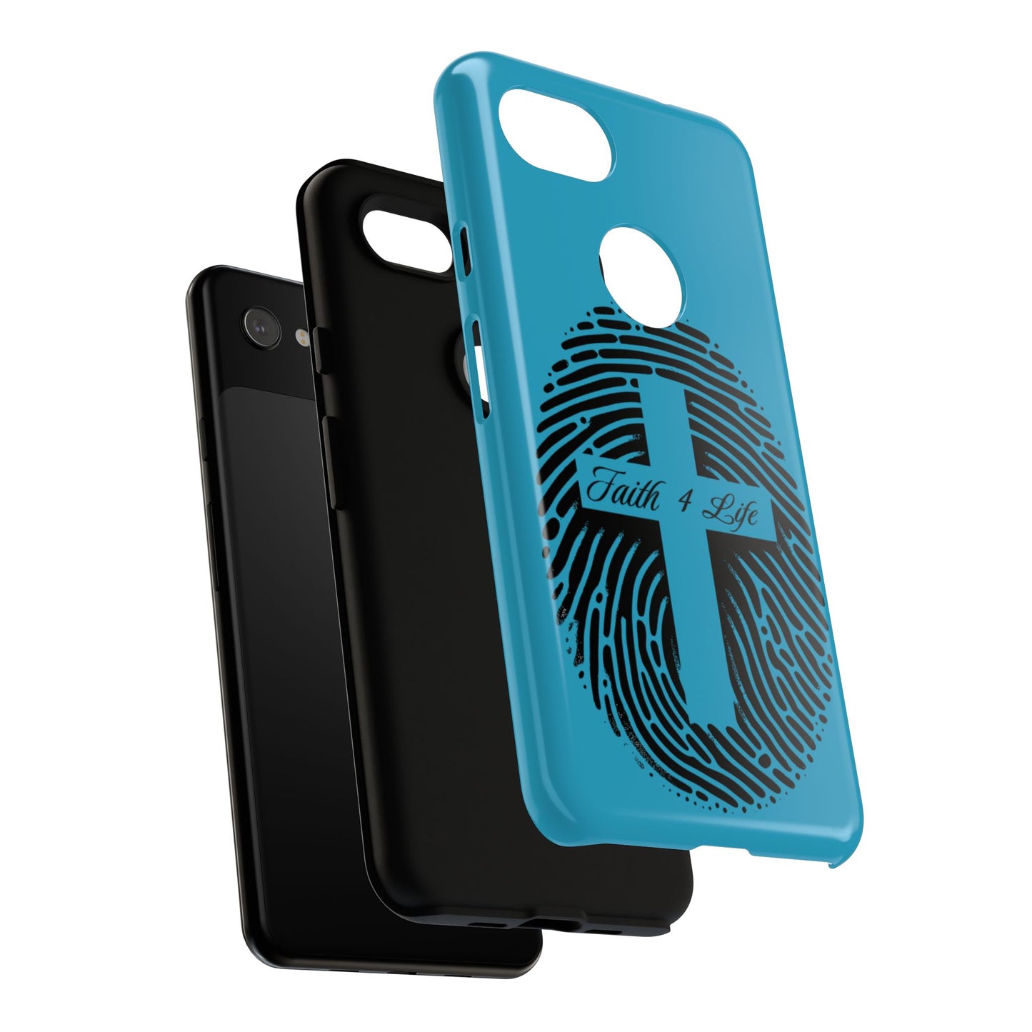 Faith-Inspired Tough Case for Phone, Cross Fingerprint Design, Durable Phone Case, Gift for Believers, Religious Accessory, Christian [...]