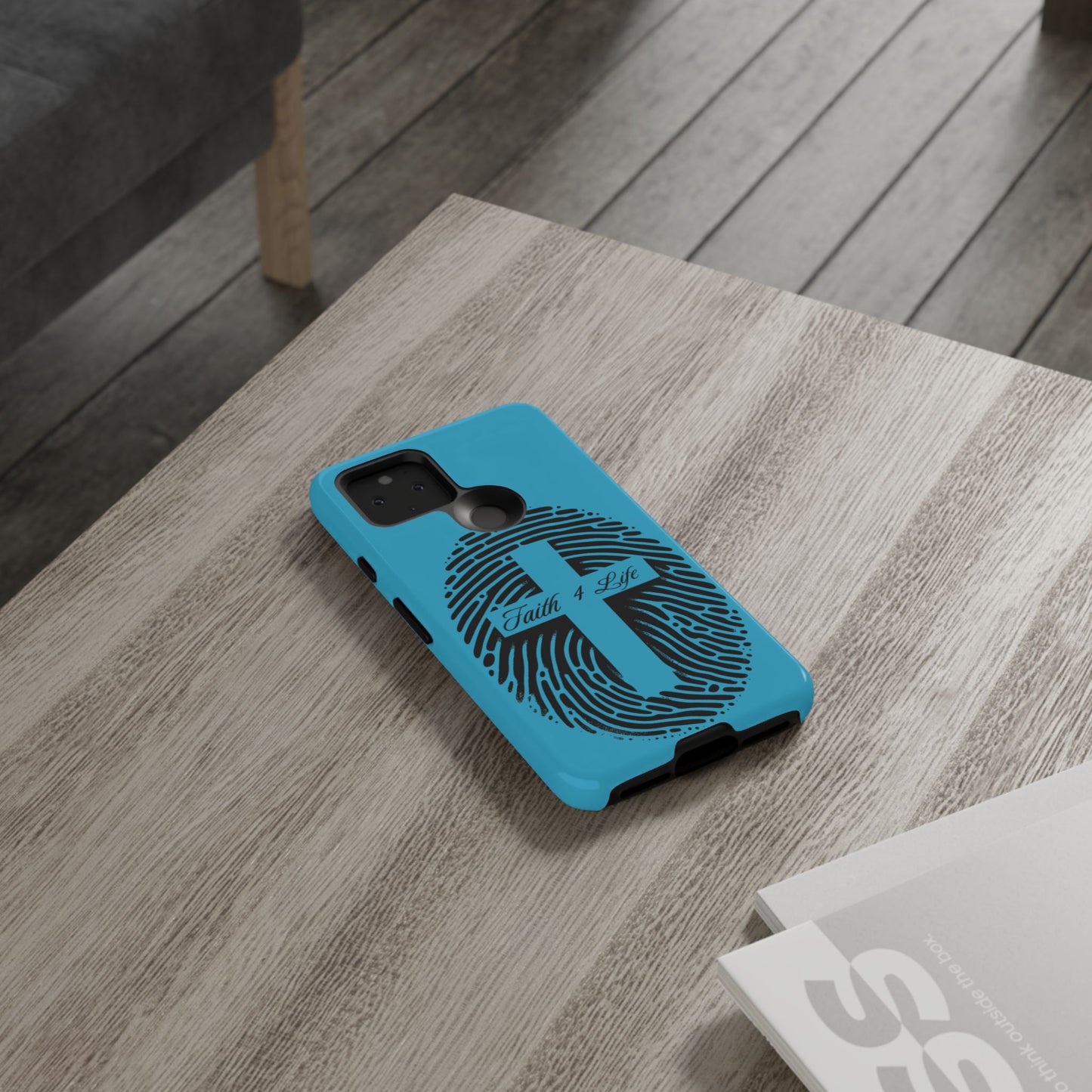 Faith-Inspired Tough Case for Phone, Cross Fingerprint Design, Durable Phone Case, Gift for Believers, Religious Accessory, Christian [...]