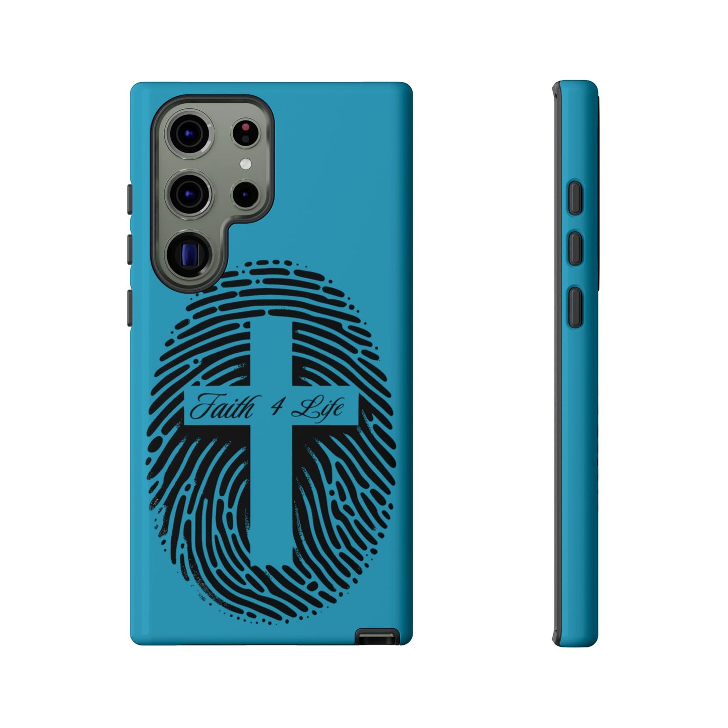 Faith-Inspired Tough Case for Phone, Cross Fingerprint Design, Durable Phone Case, Gift for Believers, Religious Accessory, Christian [...]