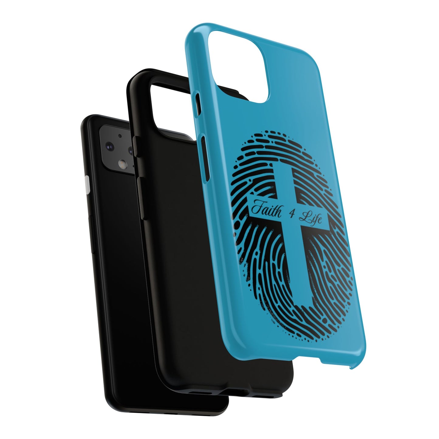 Faith-Inspired Tough Case for Phone, Cross Fingerprint Design, Durable Phone Case, Gift for Believers, Religious Accessory, Christian [...]