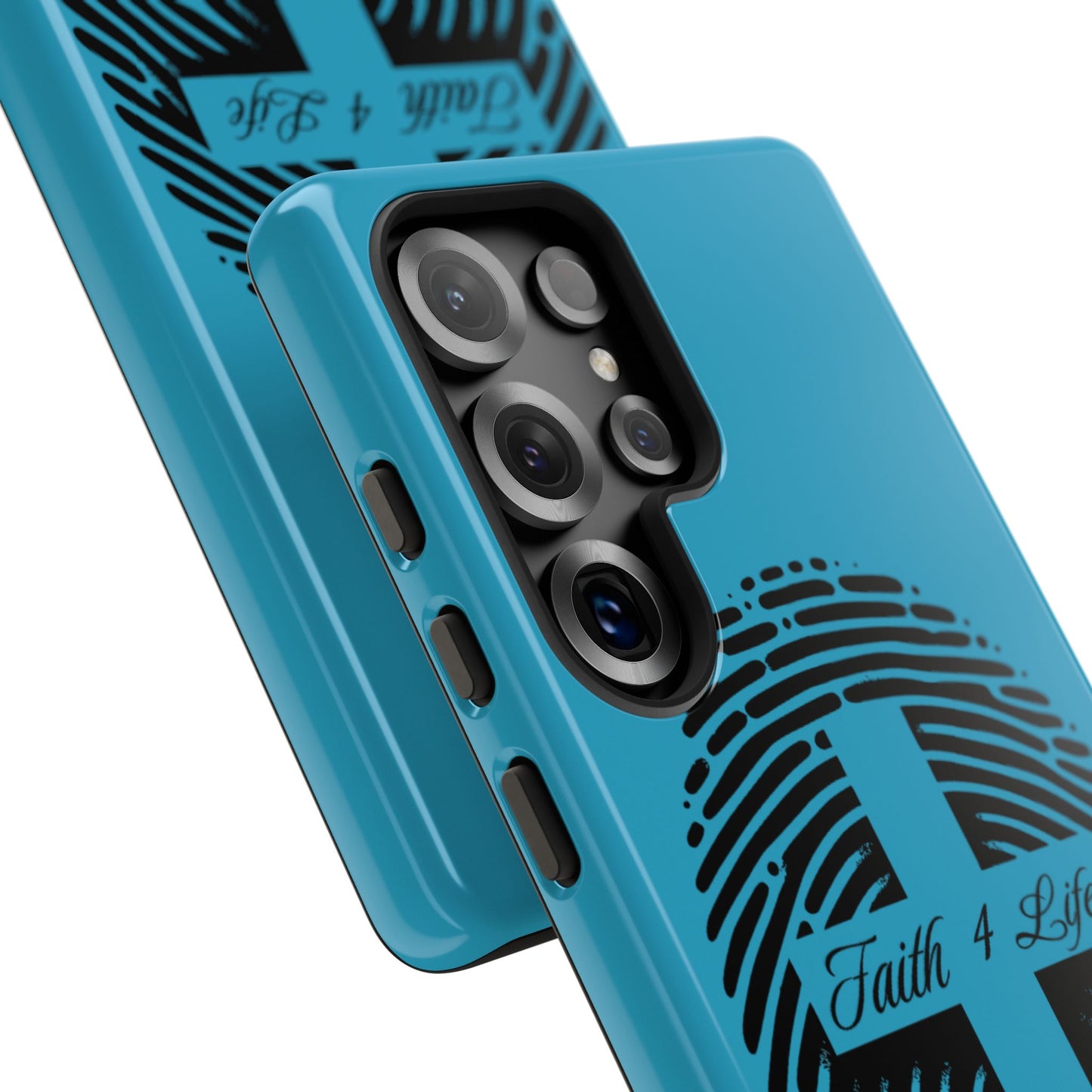 Faith-Inspired Tough Case for Phone, Cross Fingerprint Design, Durable Phone Case, Gift for Believers, Religious Accessory, Christian [...]