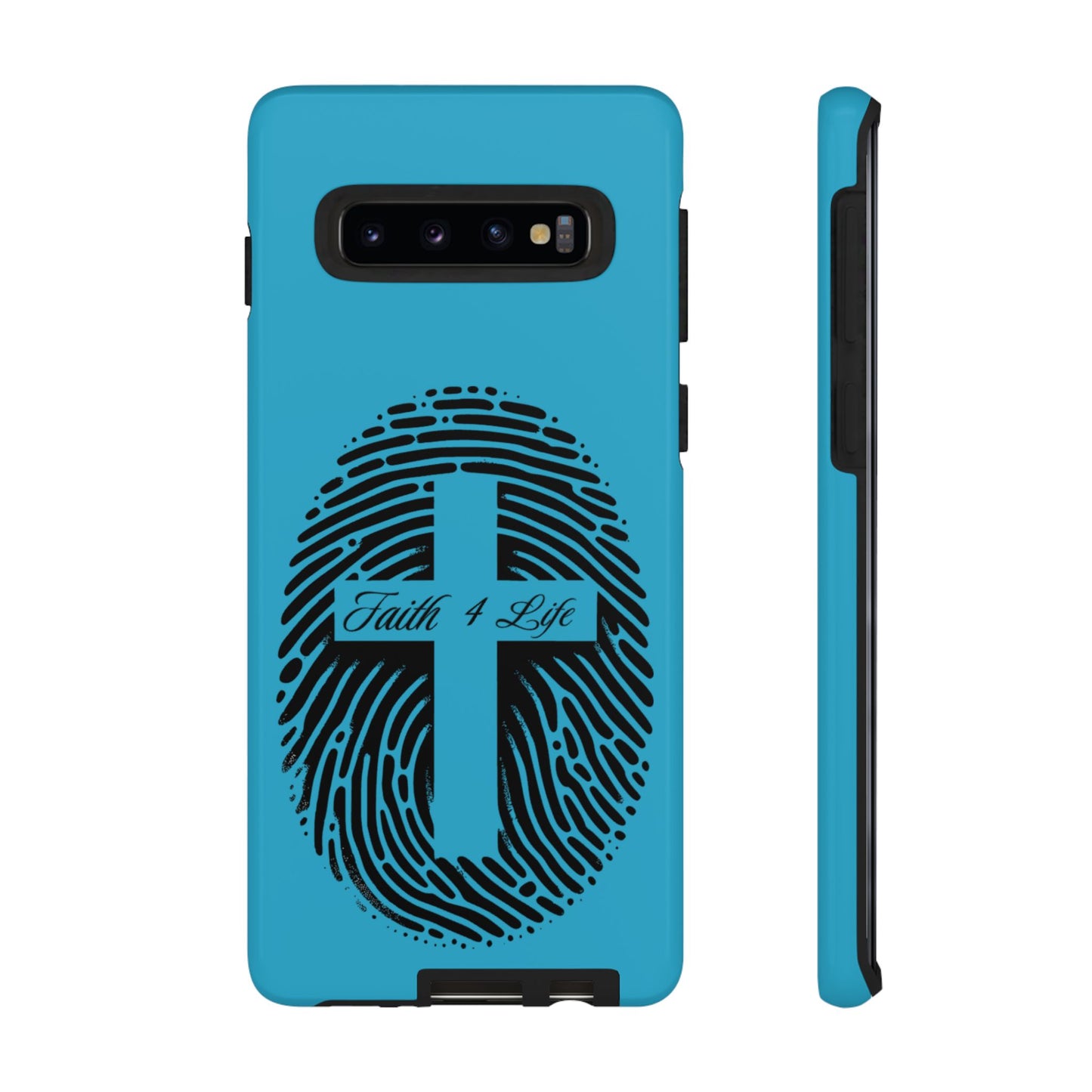 Faith-Inspired Tough Case for Phone, Cross Fingerprint Design, Durable Phone Case, Gift for Believers, Religious Accessory, Christian [...]